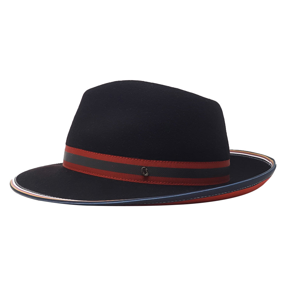 Cappello Fedora in Feltro di Lana Reversibile