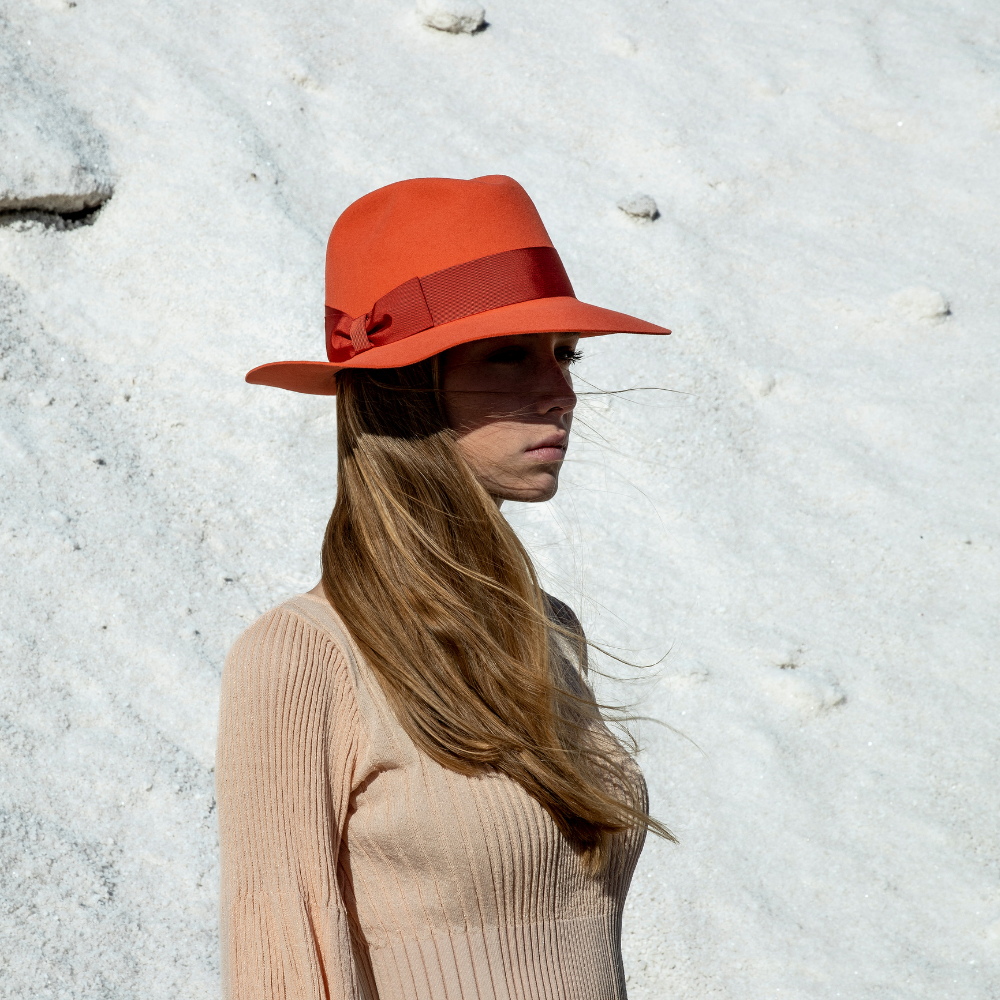 Shaved Lapin Felt Fedora Hat