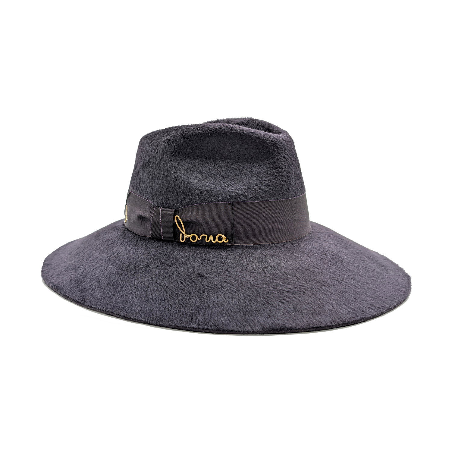 Special Velour Lapin Felt Wide-Brimmed Hat