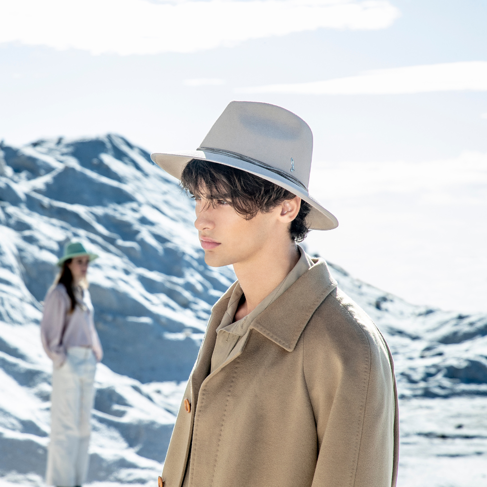 Cappello Western Drop in Feltro di Lapin Rasato