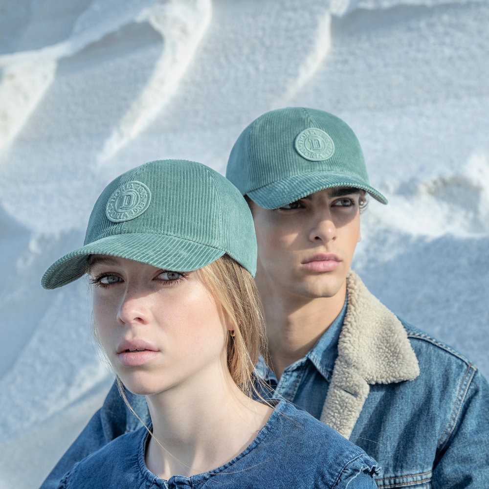 Cappello da Baseball in Velluto a Coste