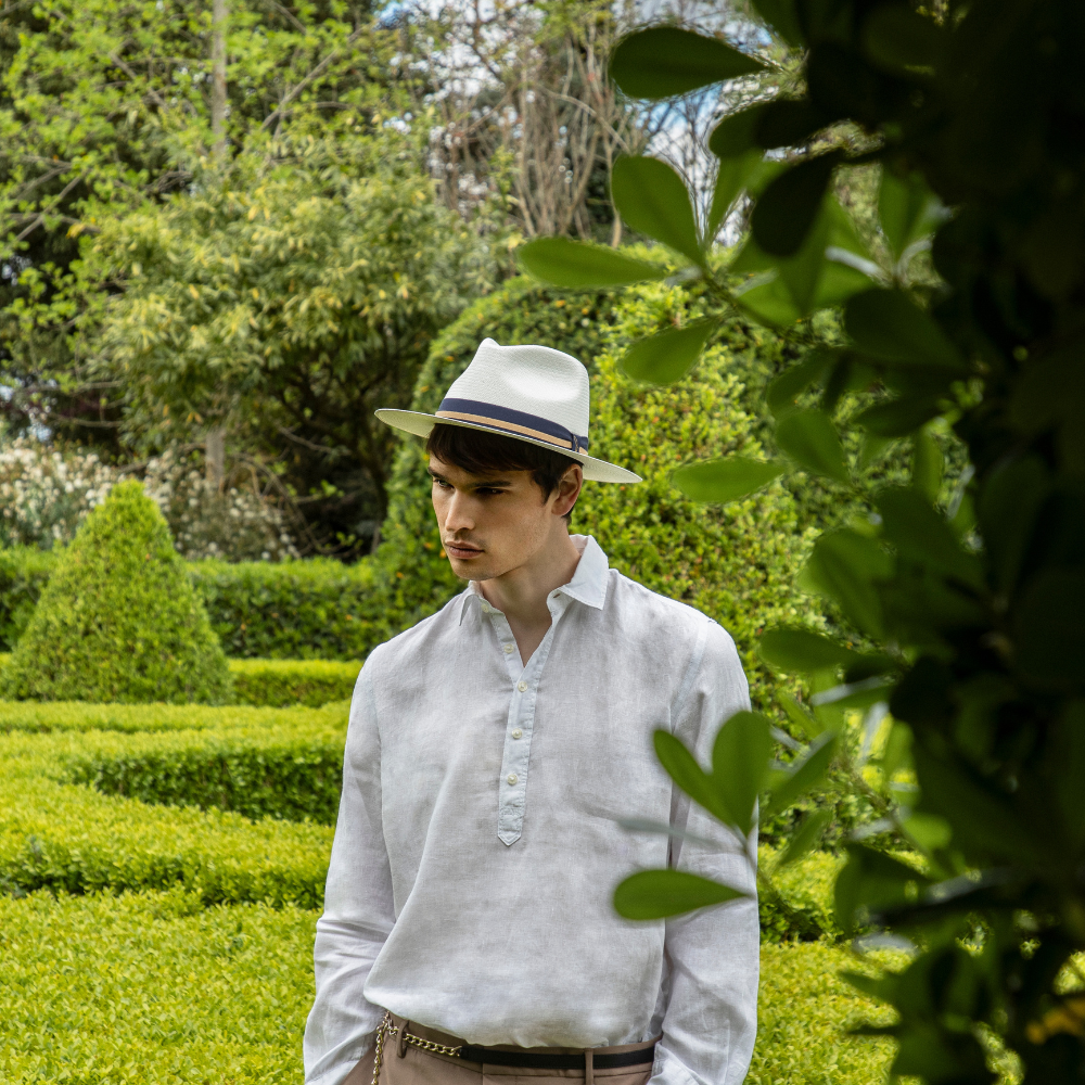 Cappello Panama Fine a Tesa Piatta