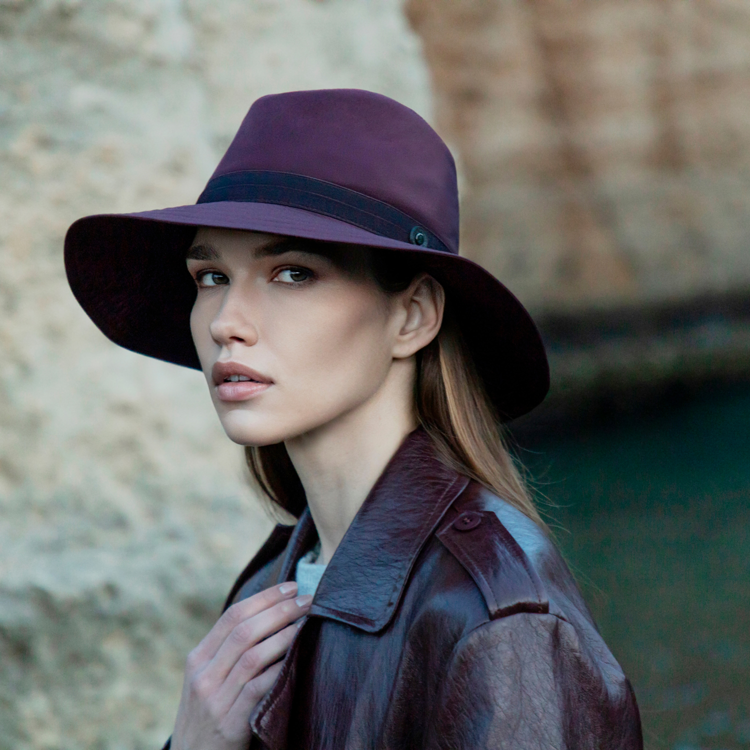 Waterproof Fabric Wide Brim Hat