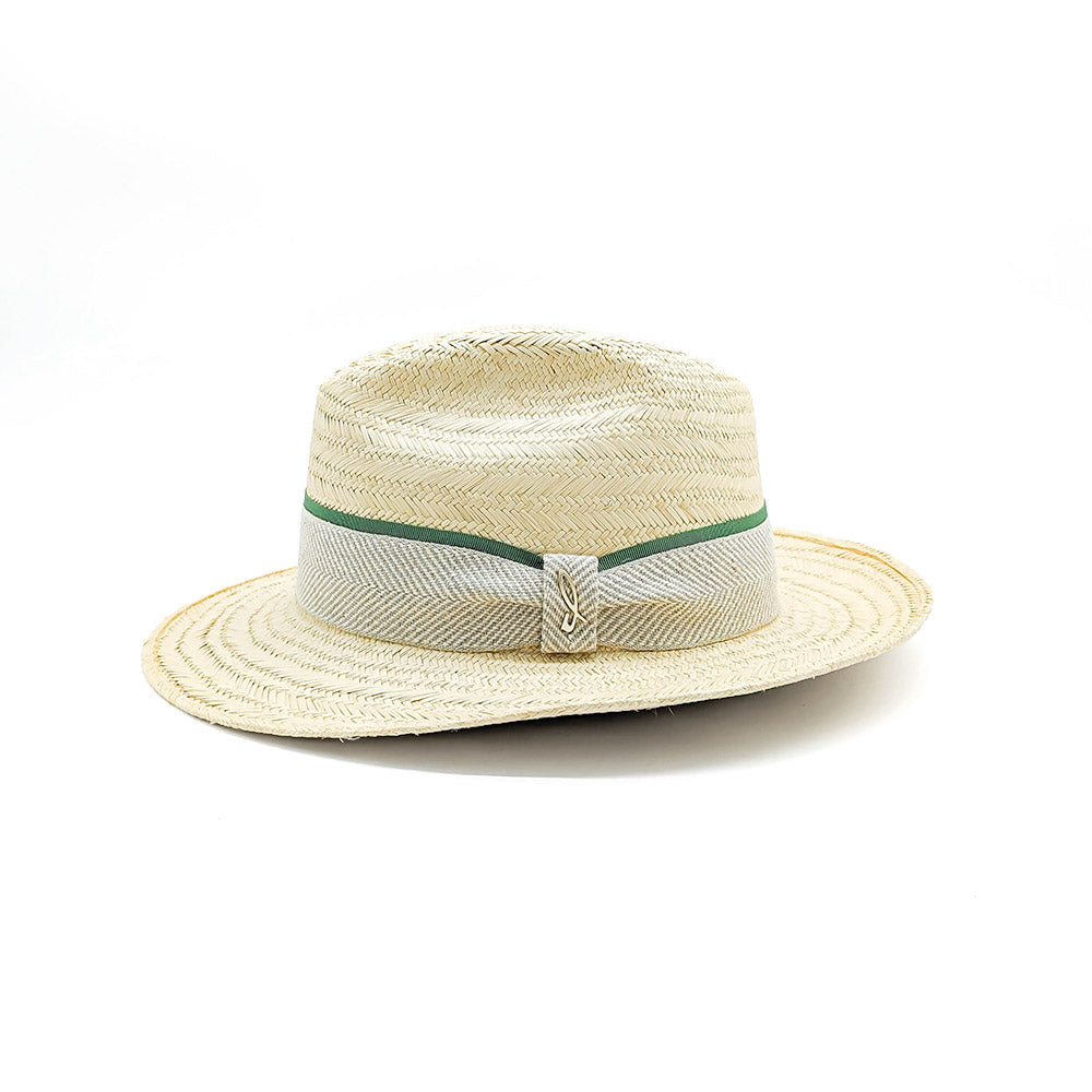 Cappello Panama Herringbone con Tesa Media