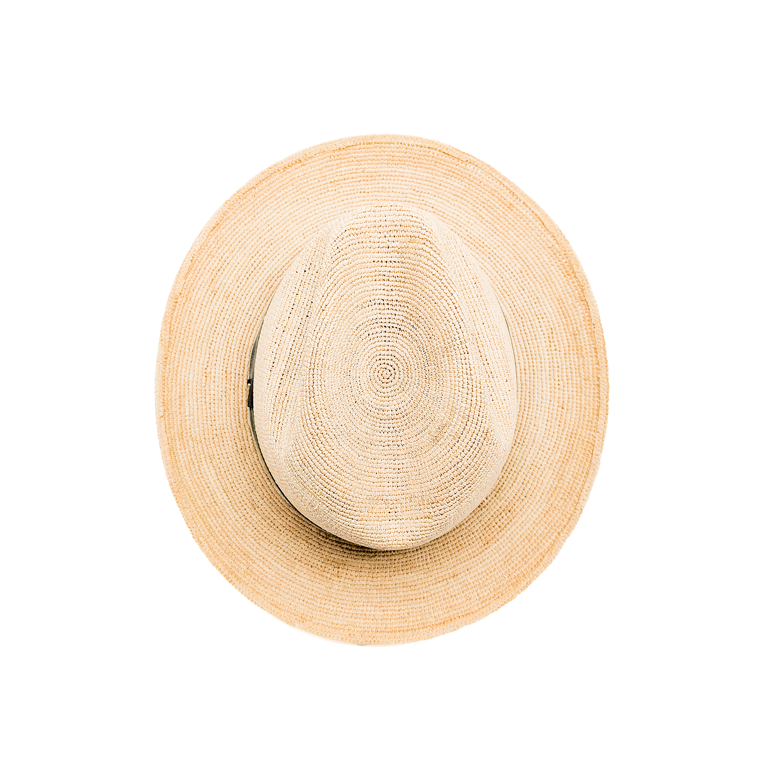 Cappello Fedora in Raffia Crochet