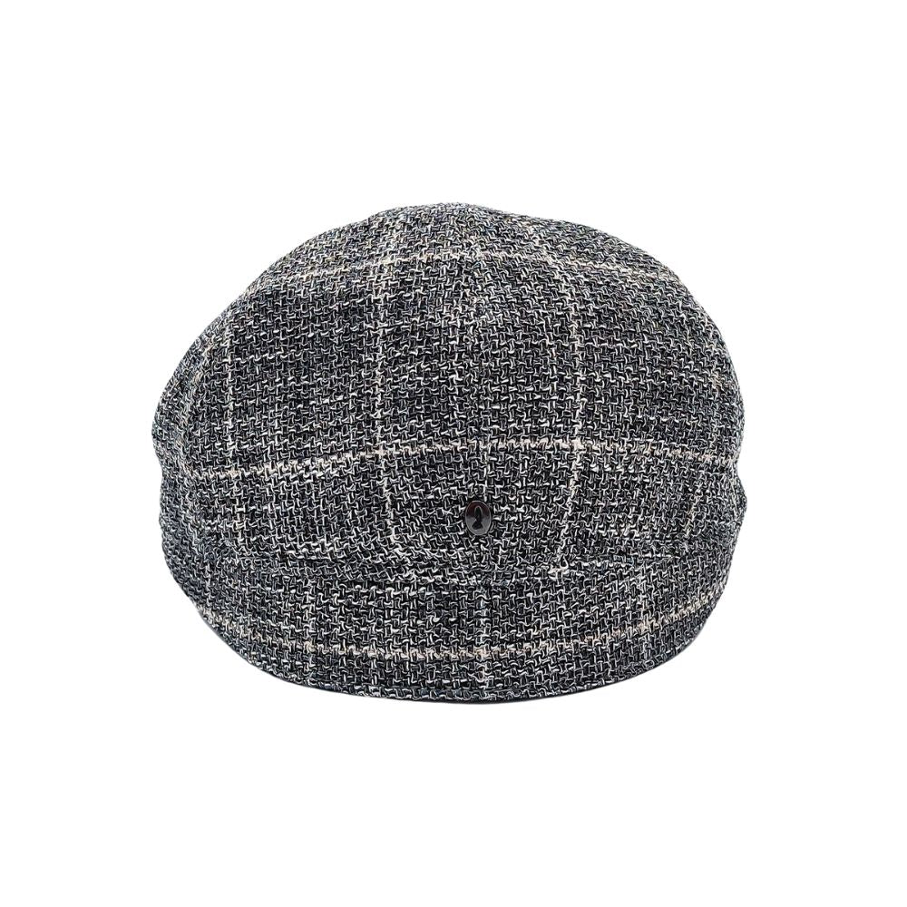 Berretto Duckbill a Spicchi in Tessuto Tweed