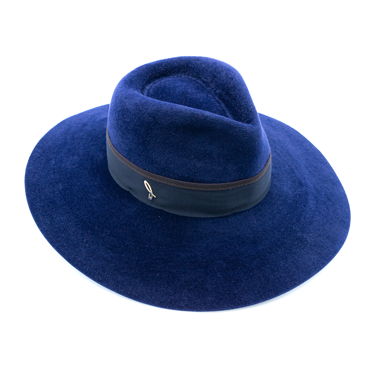Cappello a Tesa Larga in Feltro di Lapin Velour