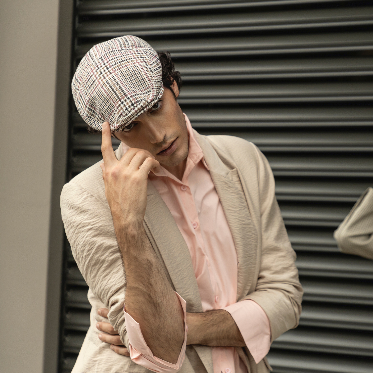 Coppola in Tessuto Pied-de-Poule