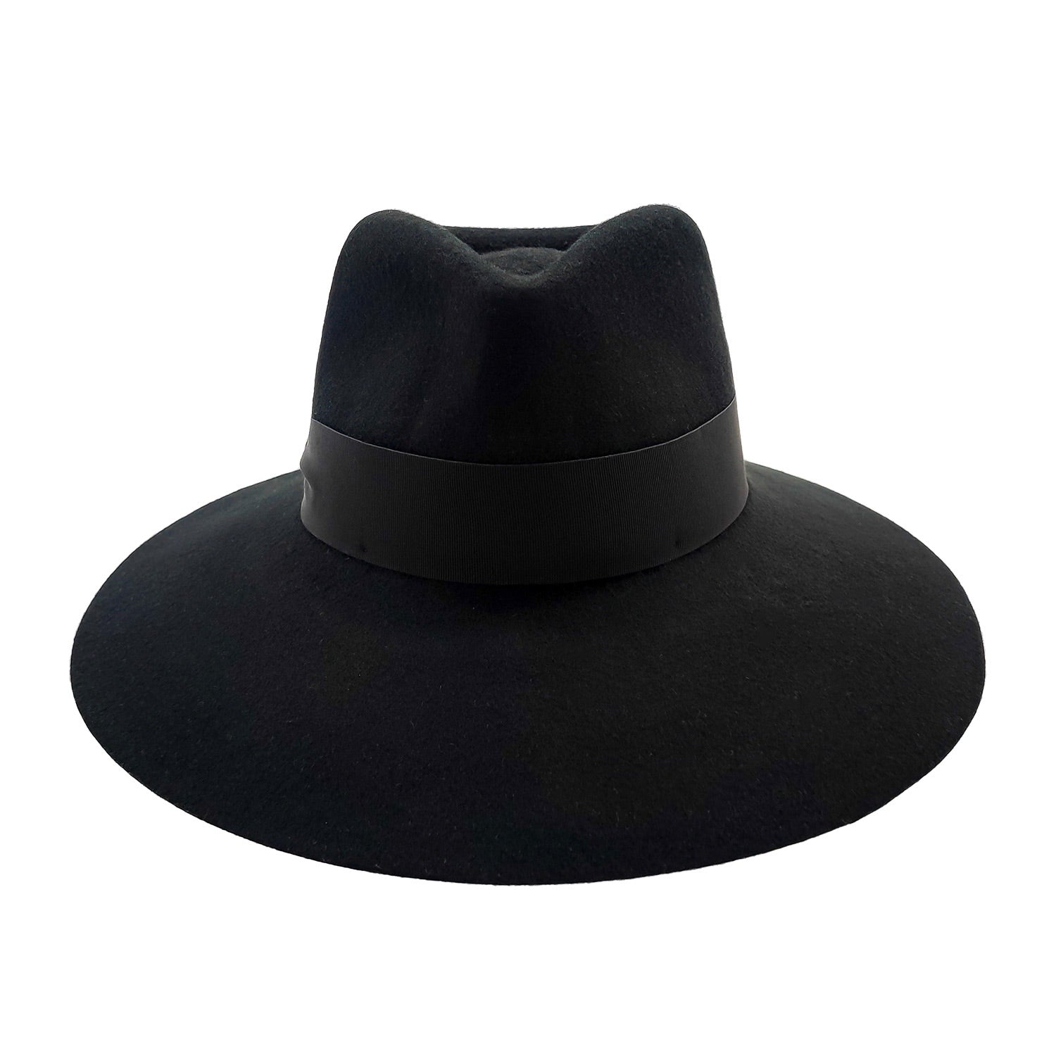 Cappello Drop a Tesa Larga in Feltro di Lana