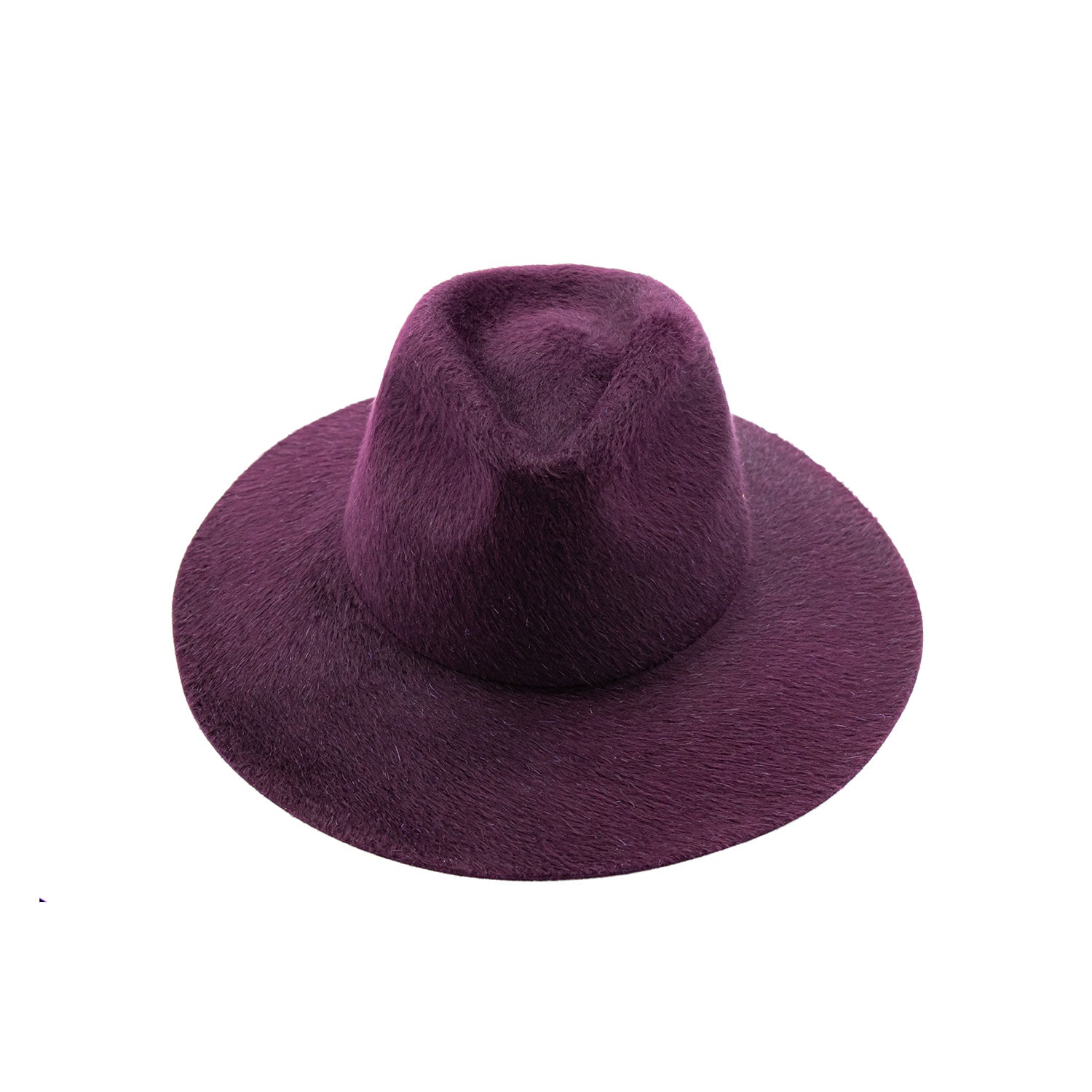 Cappello a Tesa Larga in Feltro di Lapin Melousine