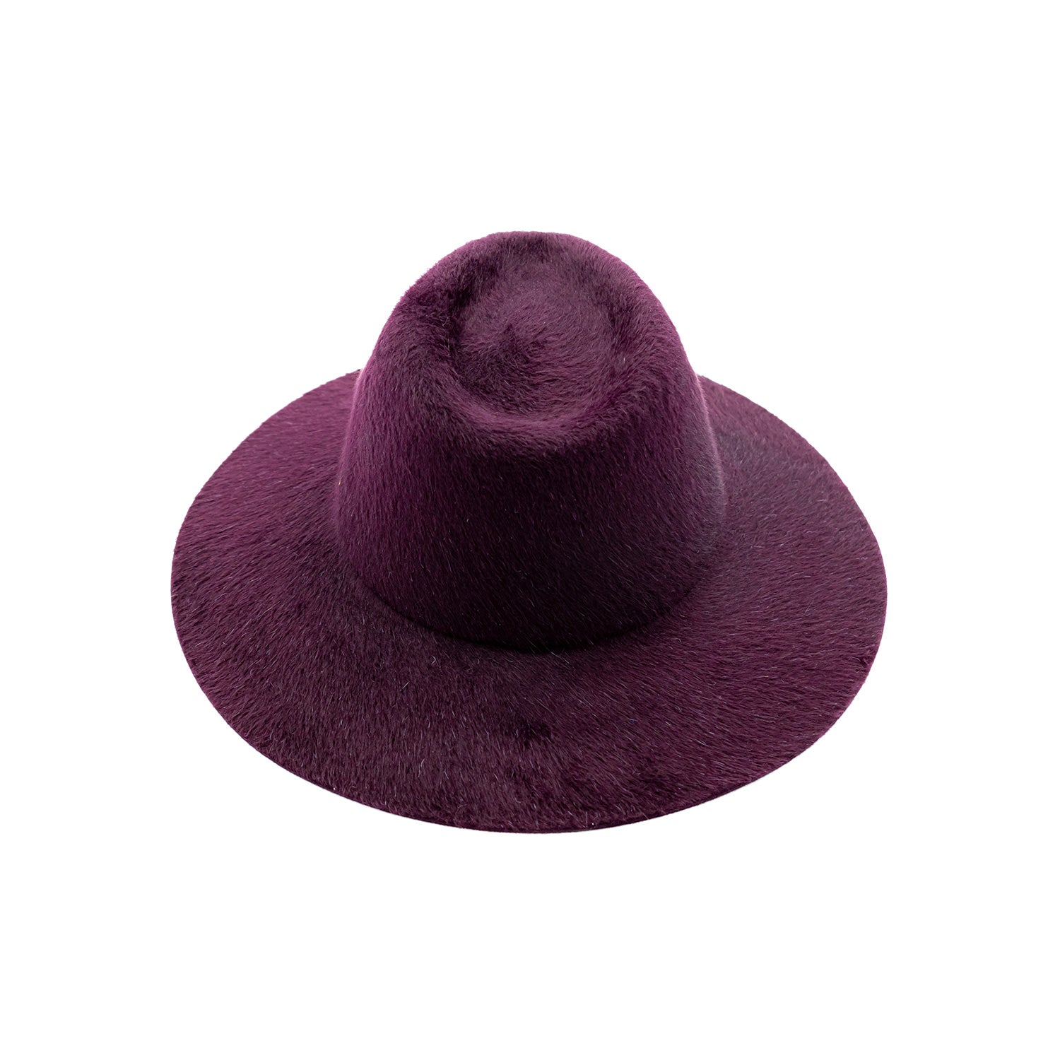 Cappello a Tesa Larga in Feltro di Lapin Melousine