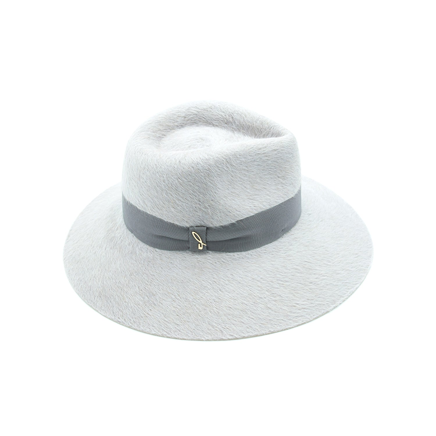 Cappello a Tesa Larga in Feltro di Lapin Melousine