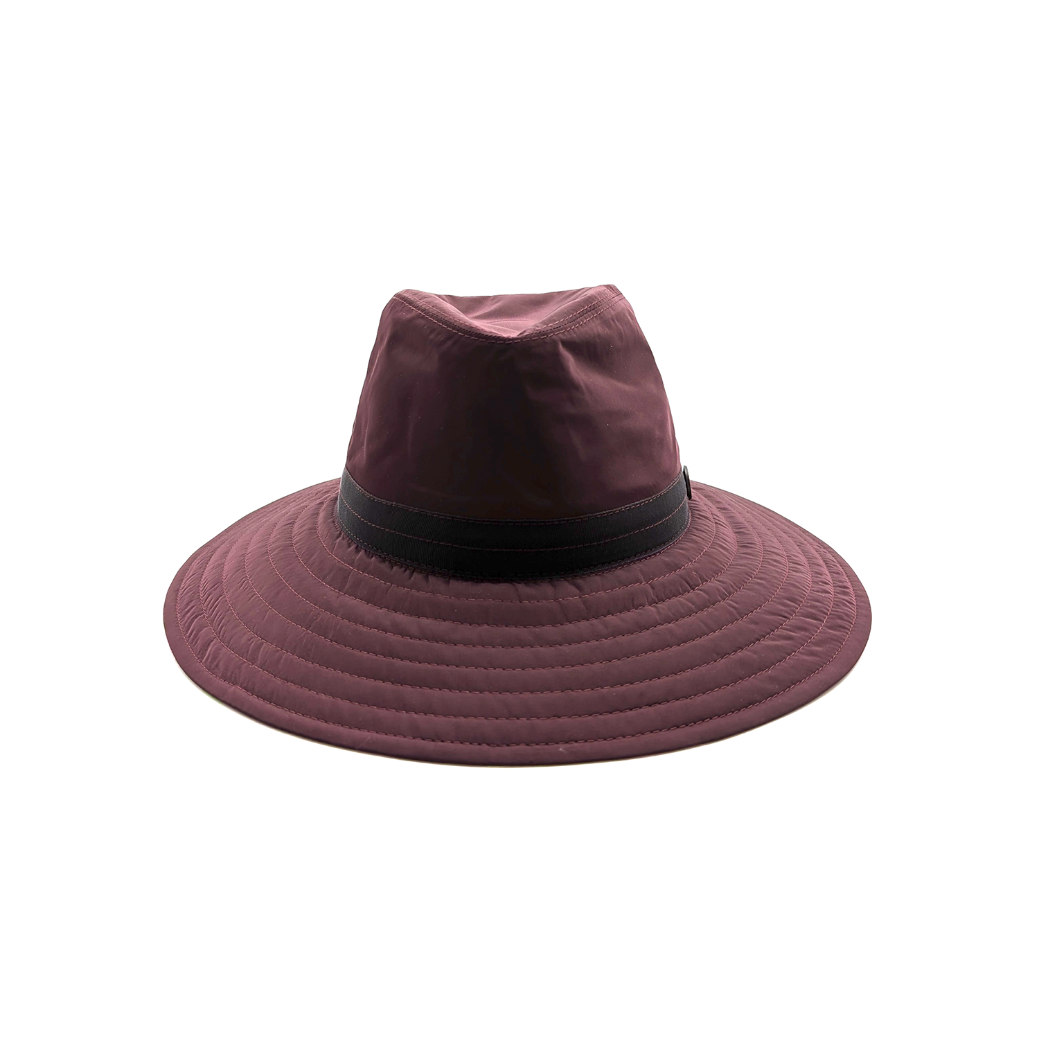 Cappello a Tesa Larga in Tessuto Impermeabile