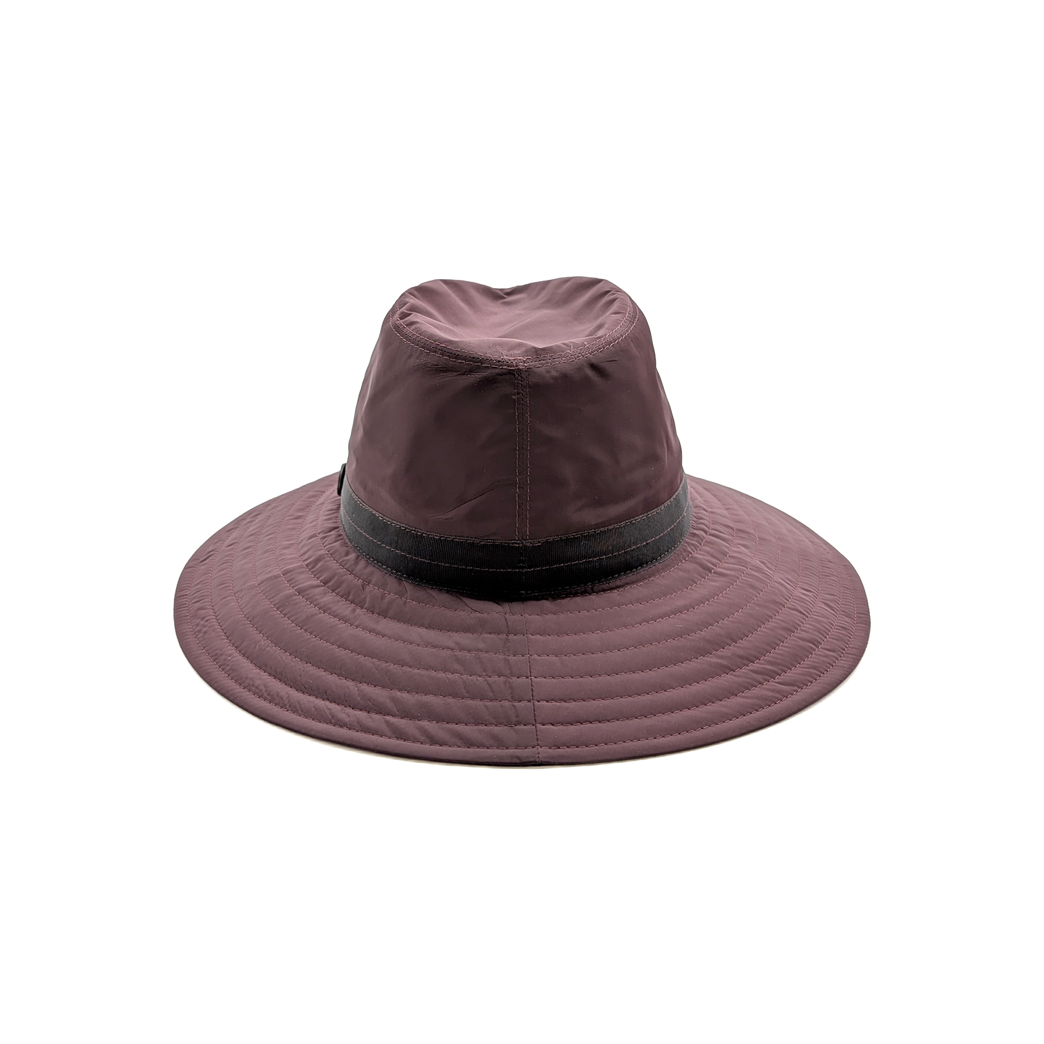 Cappello a Tesa Larga in Tessuto Impermeabile