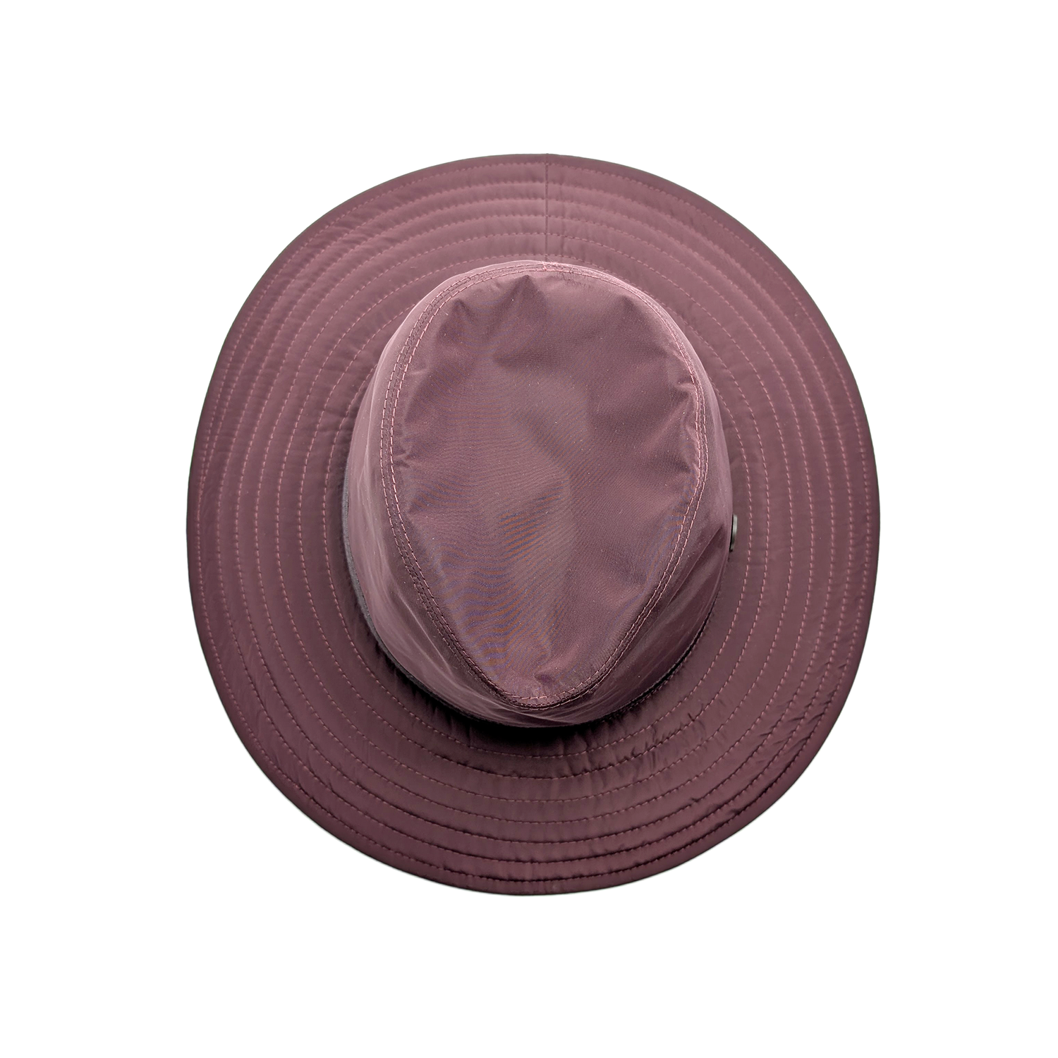 Cappello a Tesa Larga in Tessuto Impermeabile