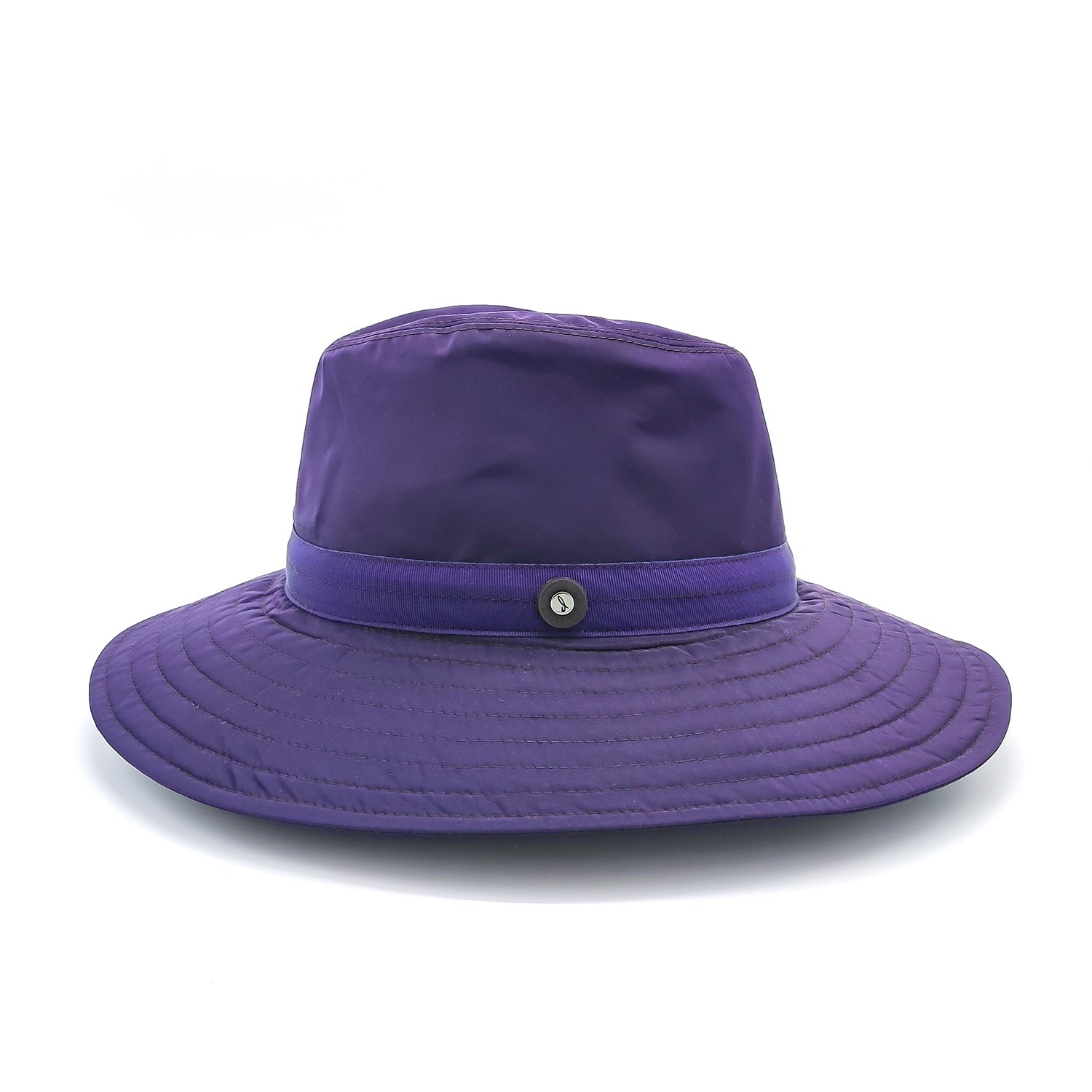 Cappello Drop a Tesa Larga in Tessuto Impermeabile