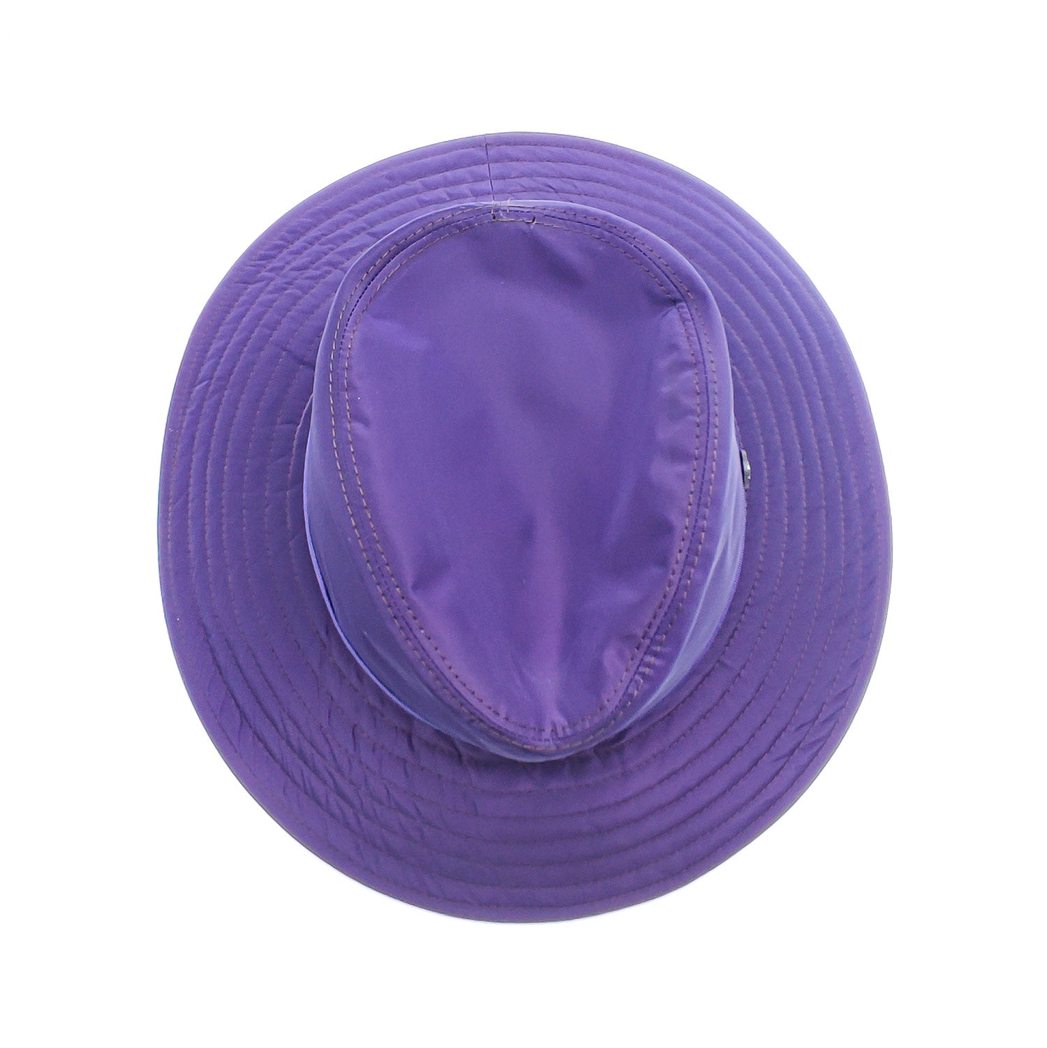 Drop Hat with Wide Brim in Waterproof Fabric