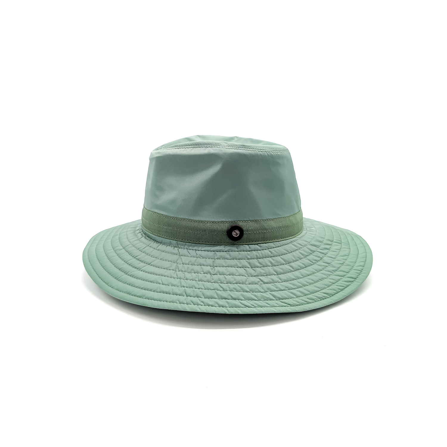 Cappello Drop a Tesa Larga in Tessuto Impermeabile