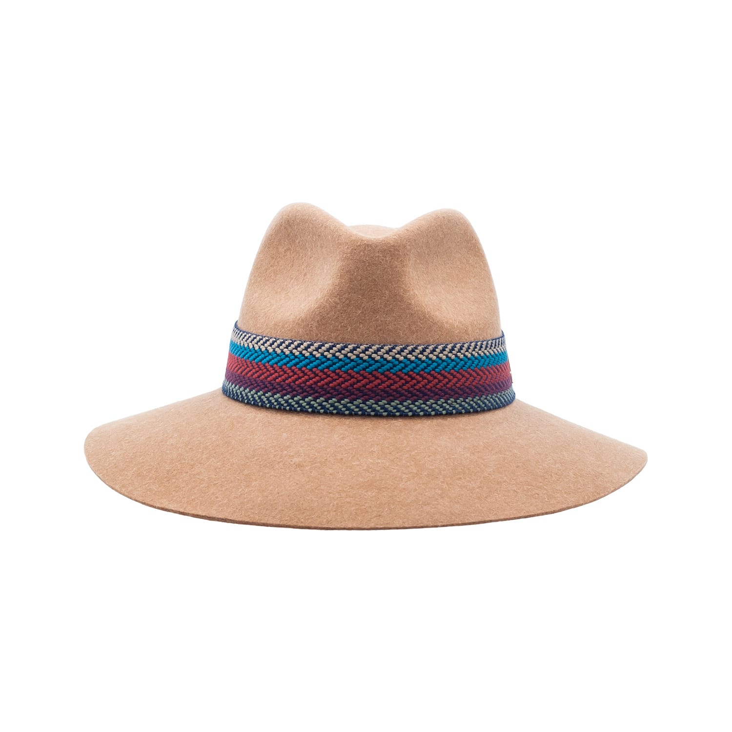 Melange Wool Felt Wide Brim Hat