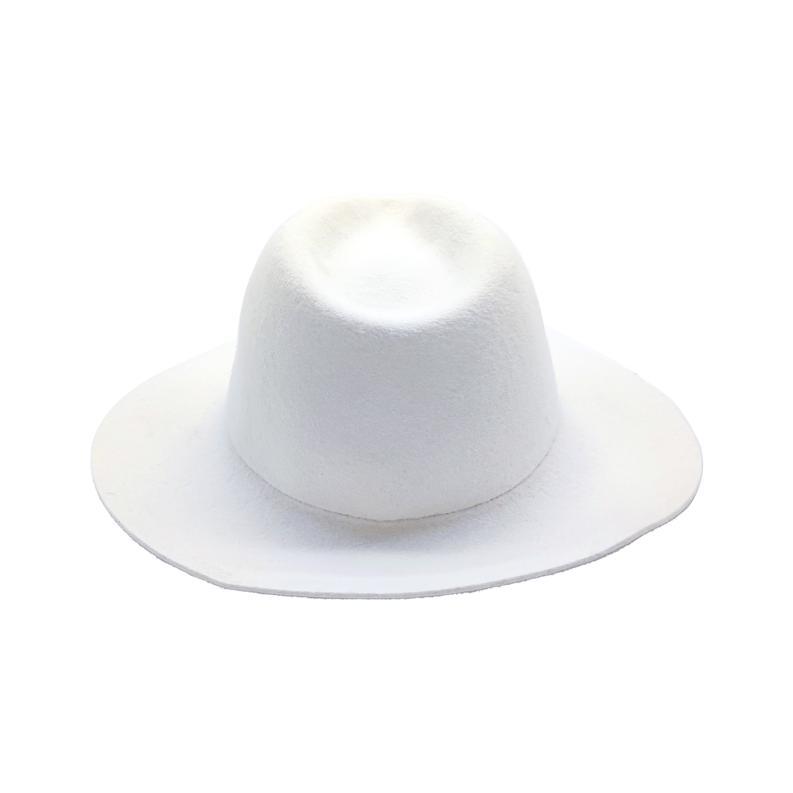 Smooth Lapin Felt Wide Brim Drop Hat