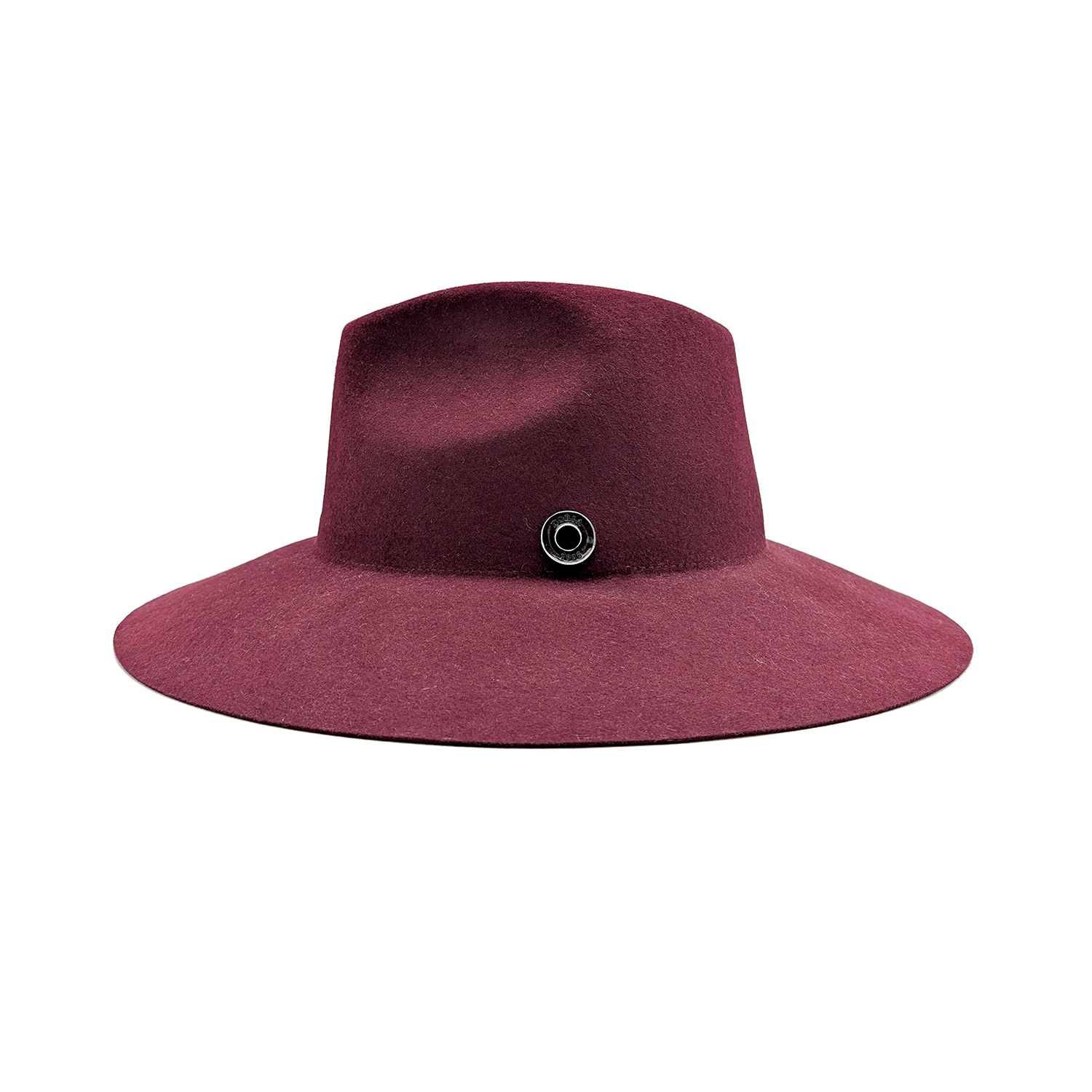 Cappello a Tesa Larga in Feltro di Lapin Rasato