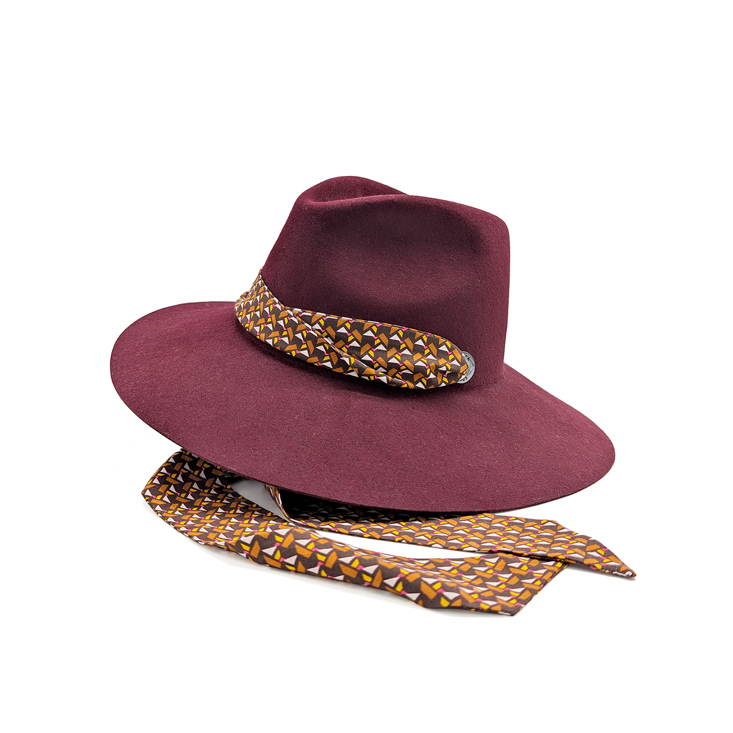 Cappello a Tesa Larga in Feltro di Lapin Rasato