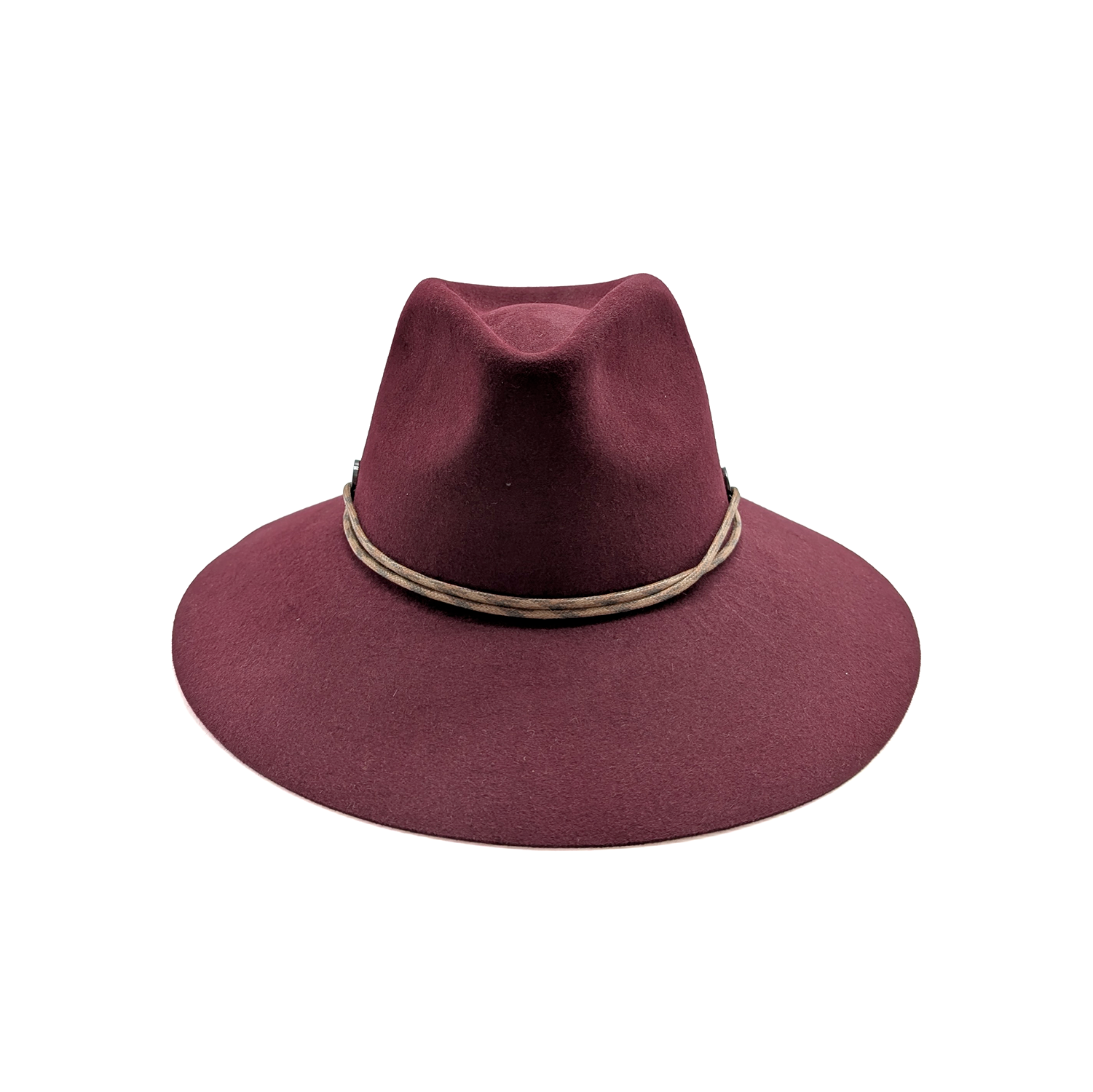 Cappello a Tesa Larga in Feltro di Lapin Rasato