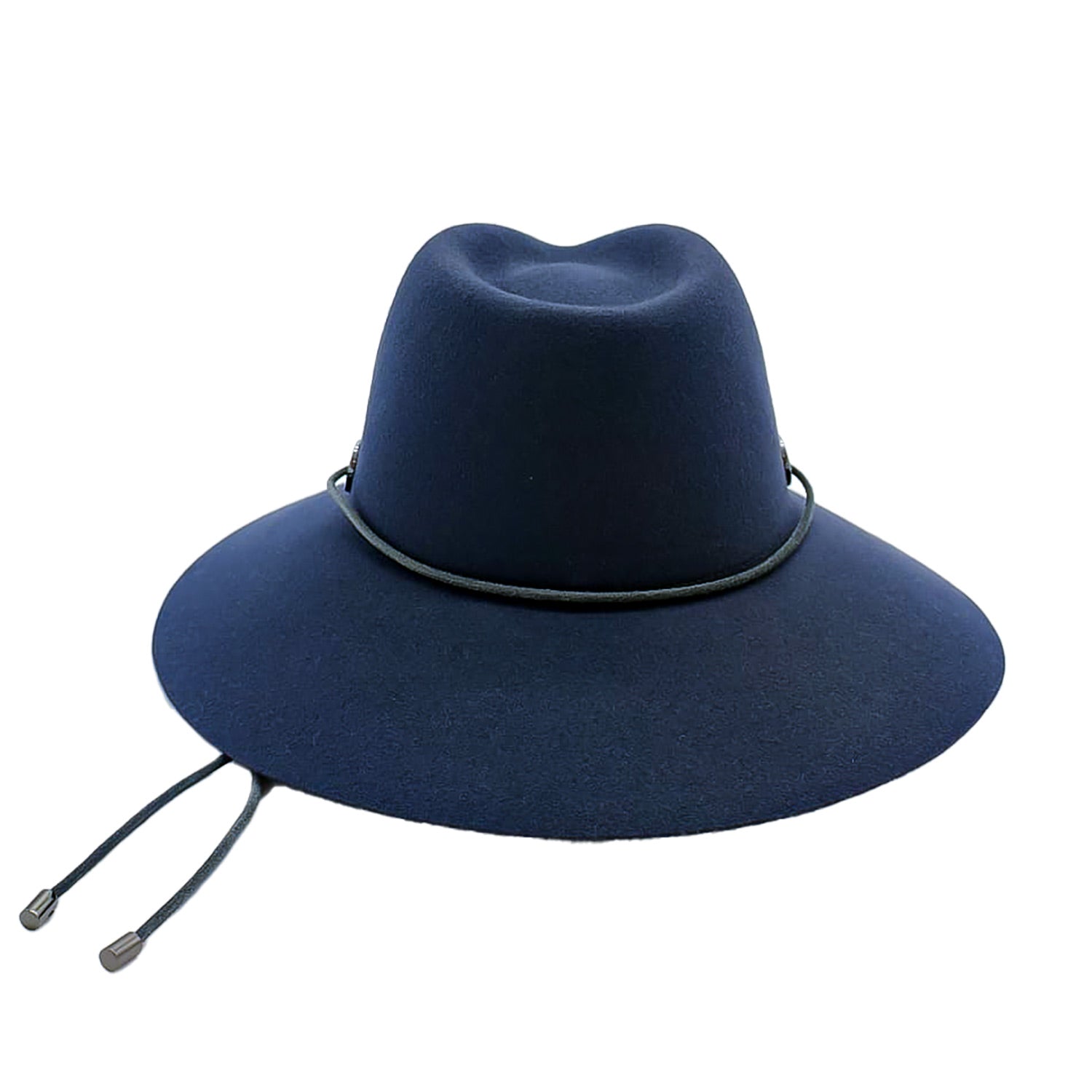 Western Drop Hat with Wide Brim in Lapin Felt