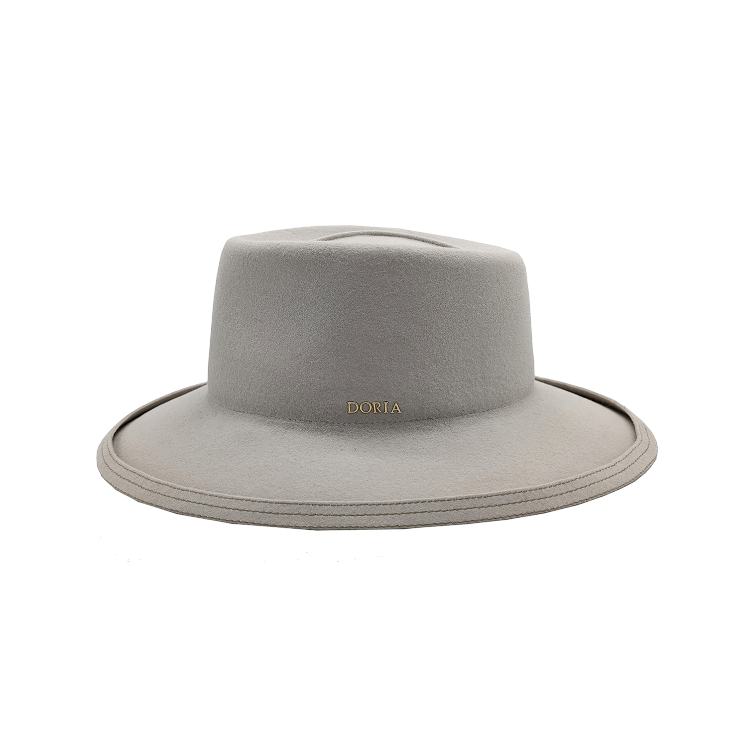 Cappello in Feltro di Lapin Rasato con Cinturino in Pelle