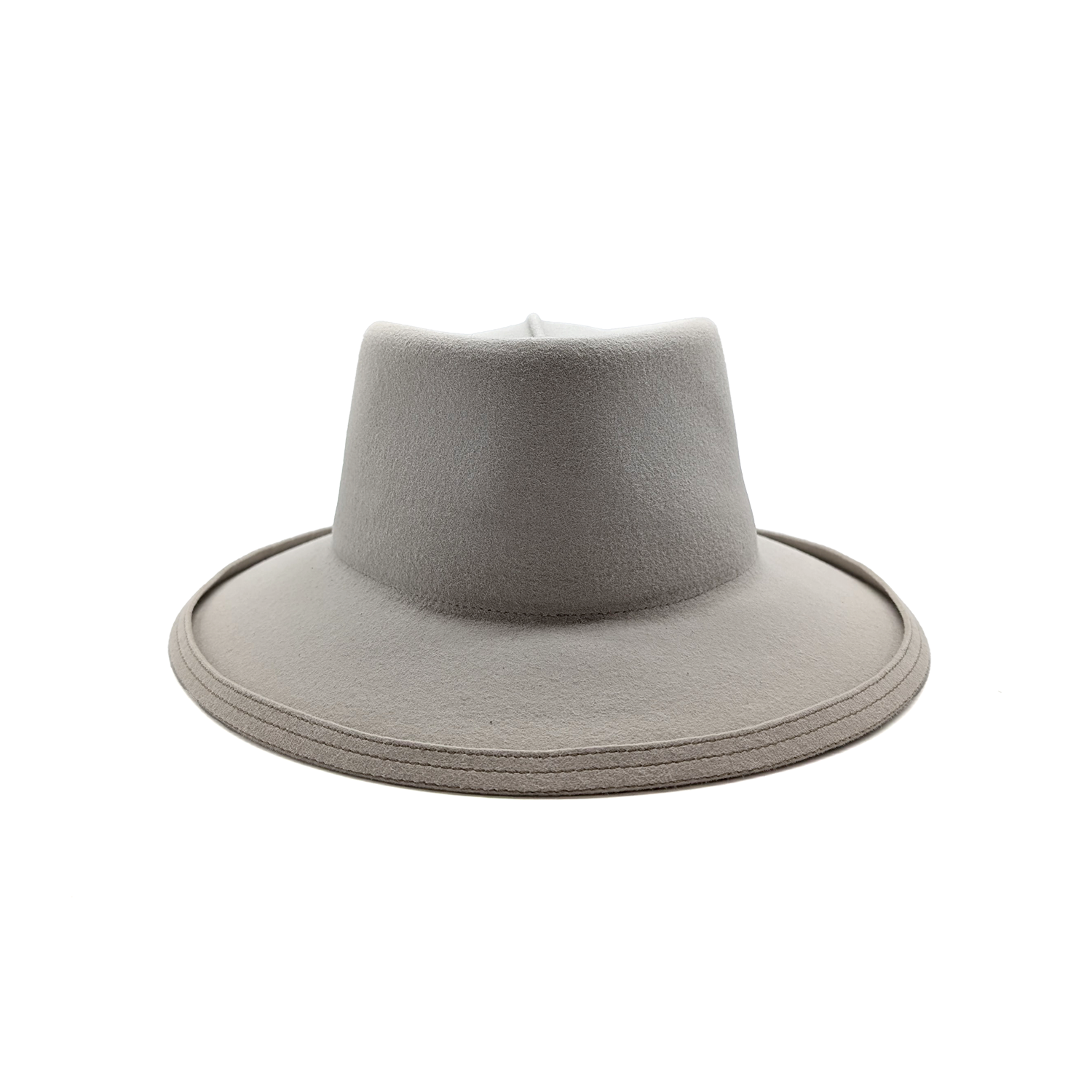 Cappello in Feltro di Lapin Rasato con Cinturino in Pelle