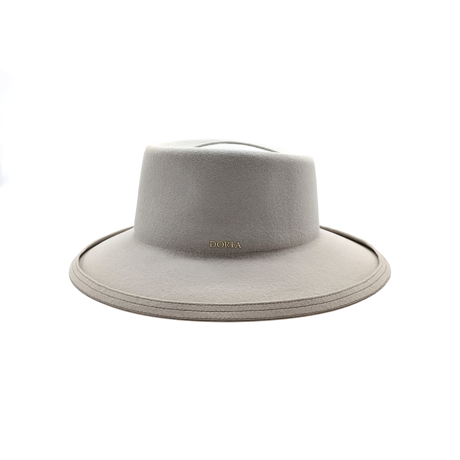 Cappello in Feltro di Lapin Rasato con Cinturino in Pelle