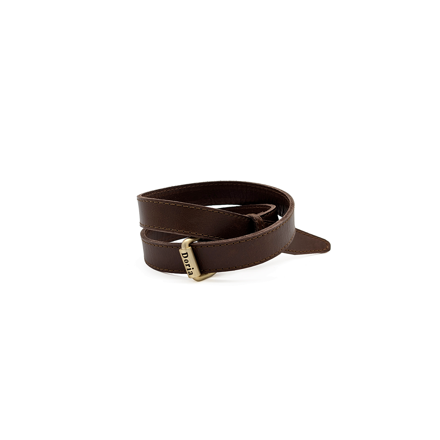 Cappello in Feltro di Lapin Rasato con Cinturino in Pelle