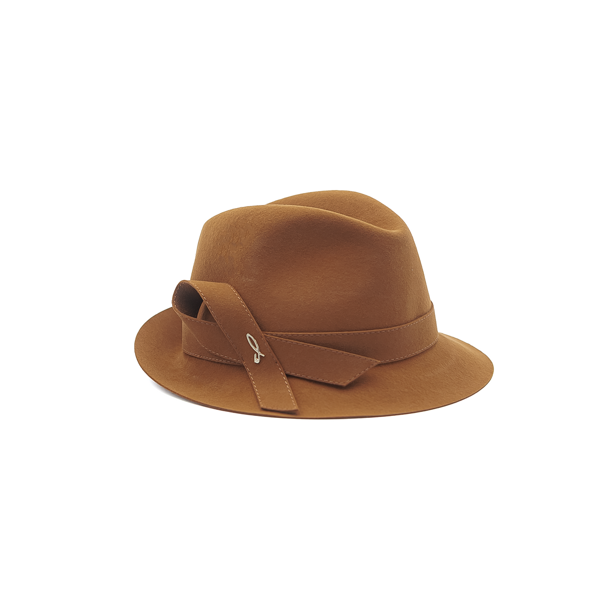 Cappello Trilby in Feltro di Lapin Rasato