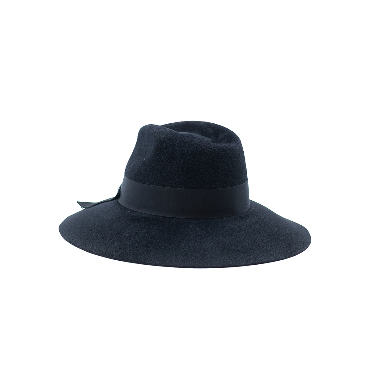 Cappello a Tesa Larga in Feltro di Lapin Velour