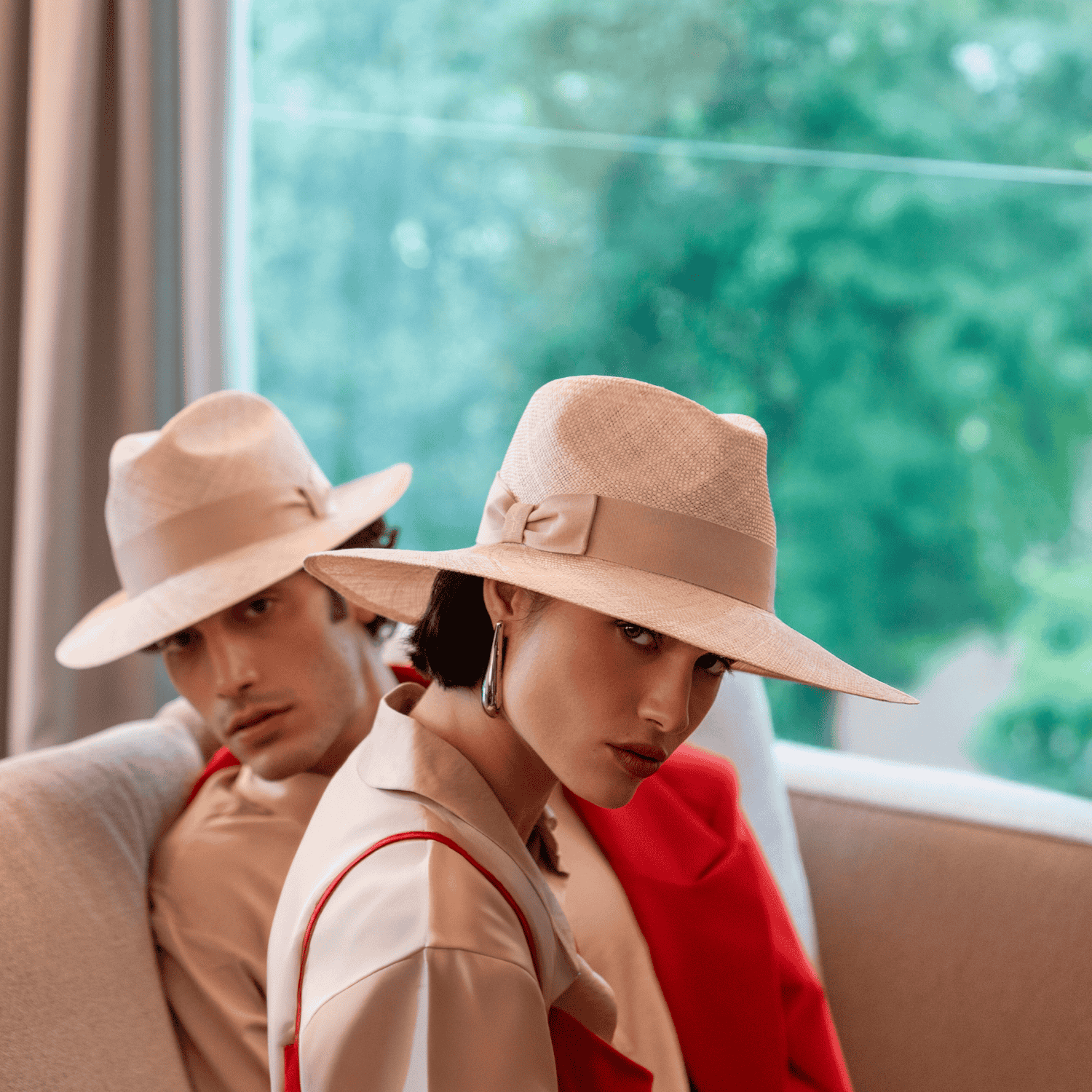 Cappello Drop a Tesa Larga in Panama Sisal