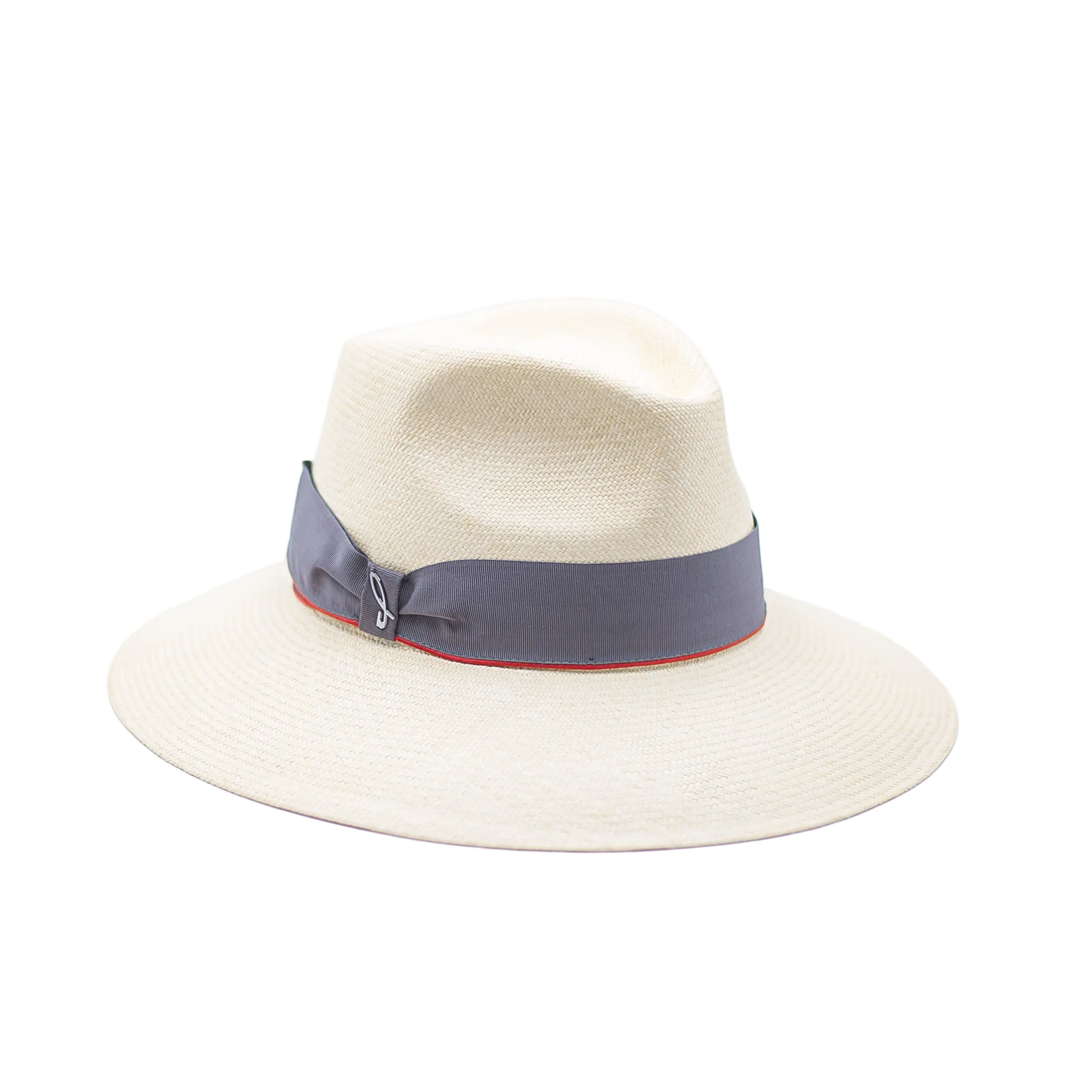 Wide-Brimmed Hat Made of Fine Natural Panama Straw