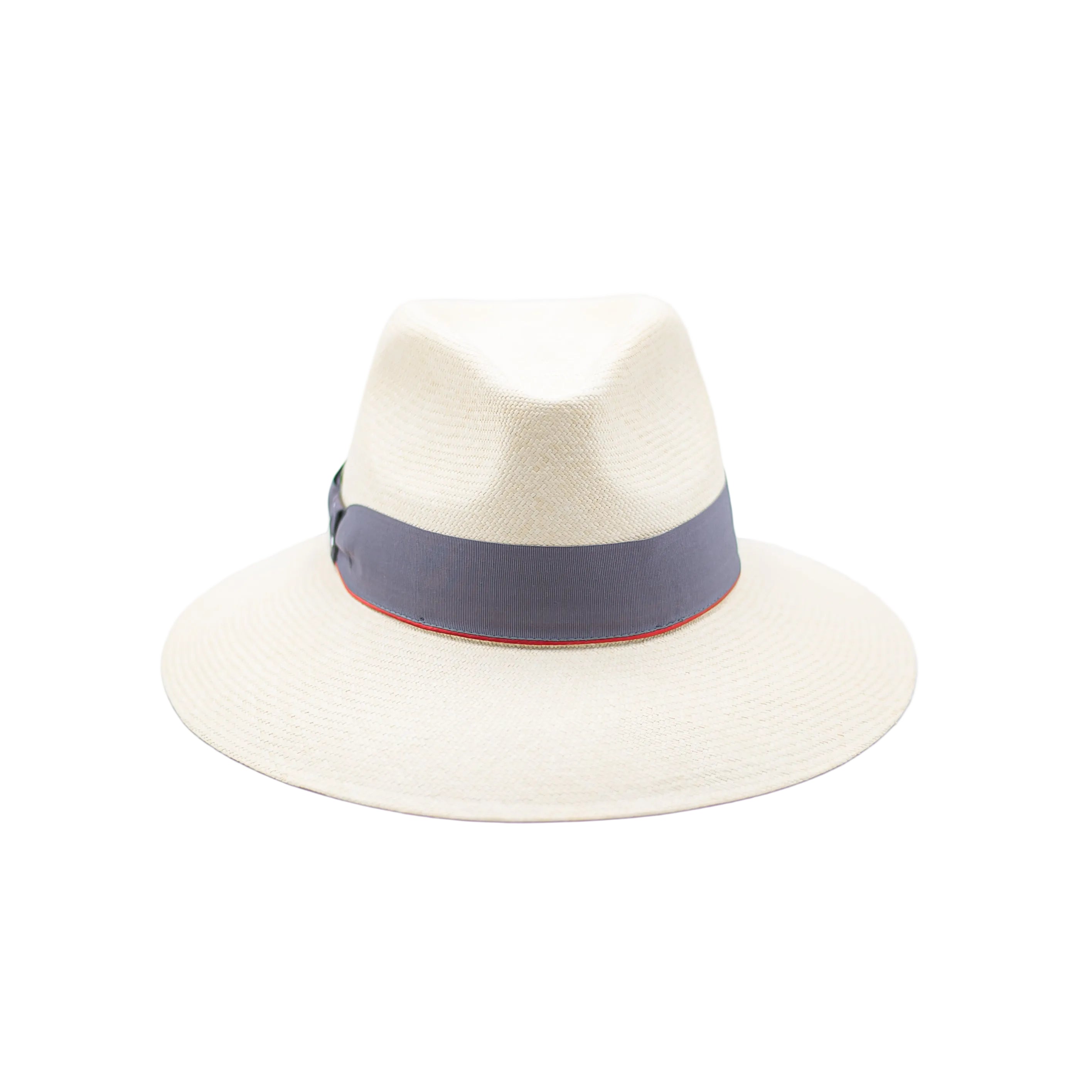 Wide-Brimmed Hat Made of Fine Natural Panama Straw