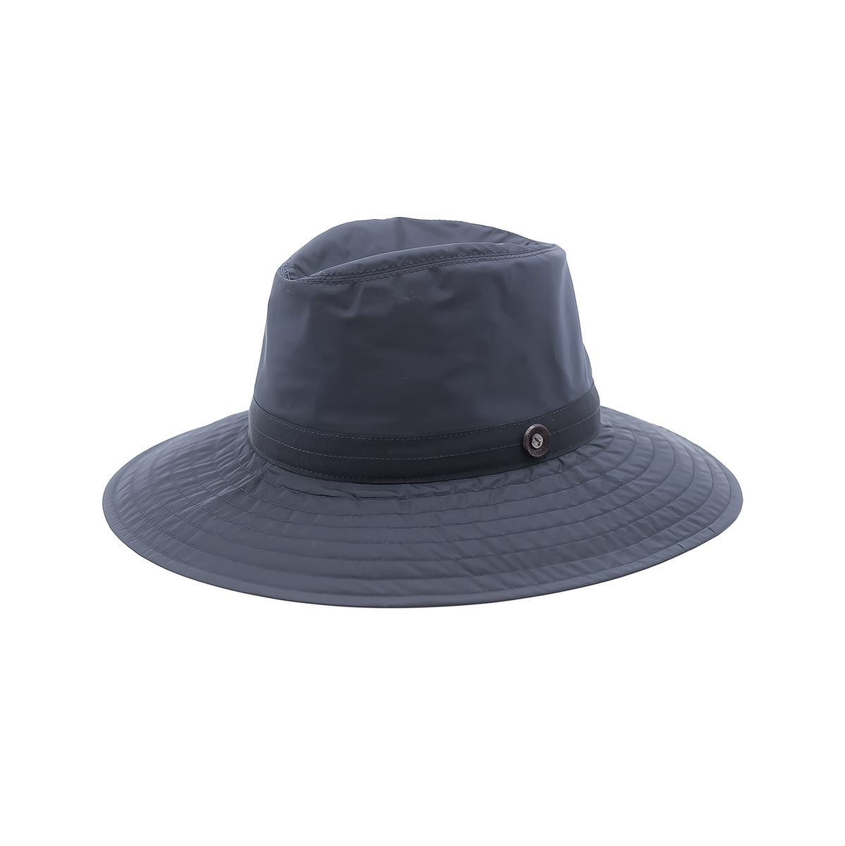 Drop Hat with Wide Brim in Waterproof Fabric