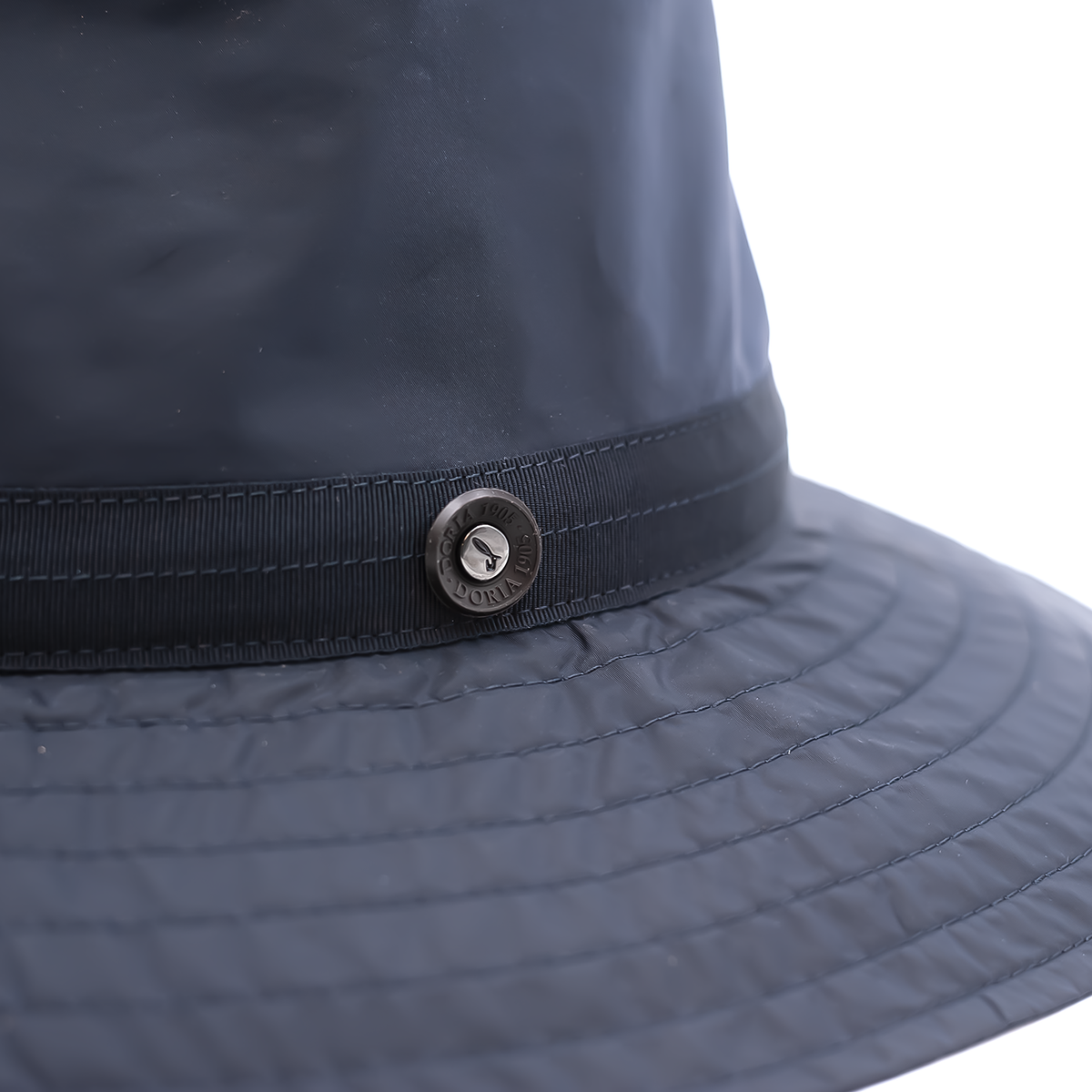 Drop Hat with Wide Brim in Waterproof Fabric