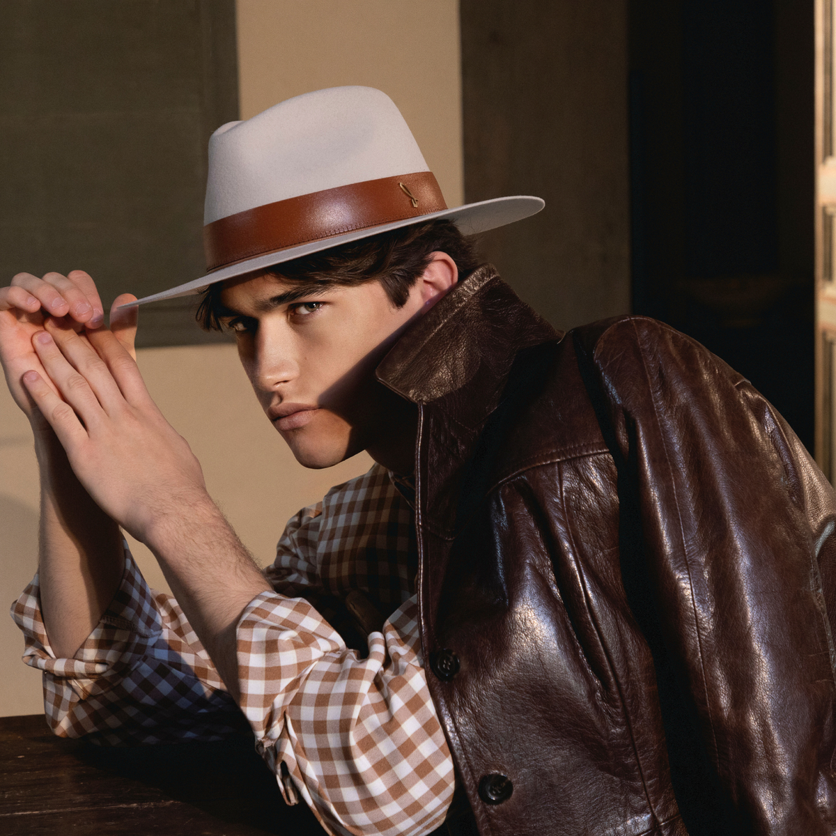 Cappello Western Drop in Feltro di Lapin Rasato