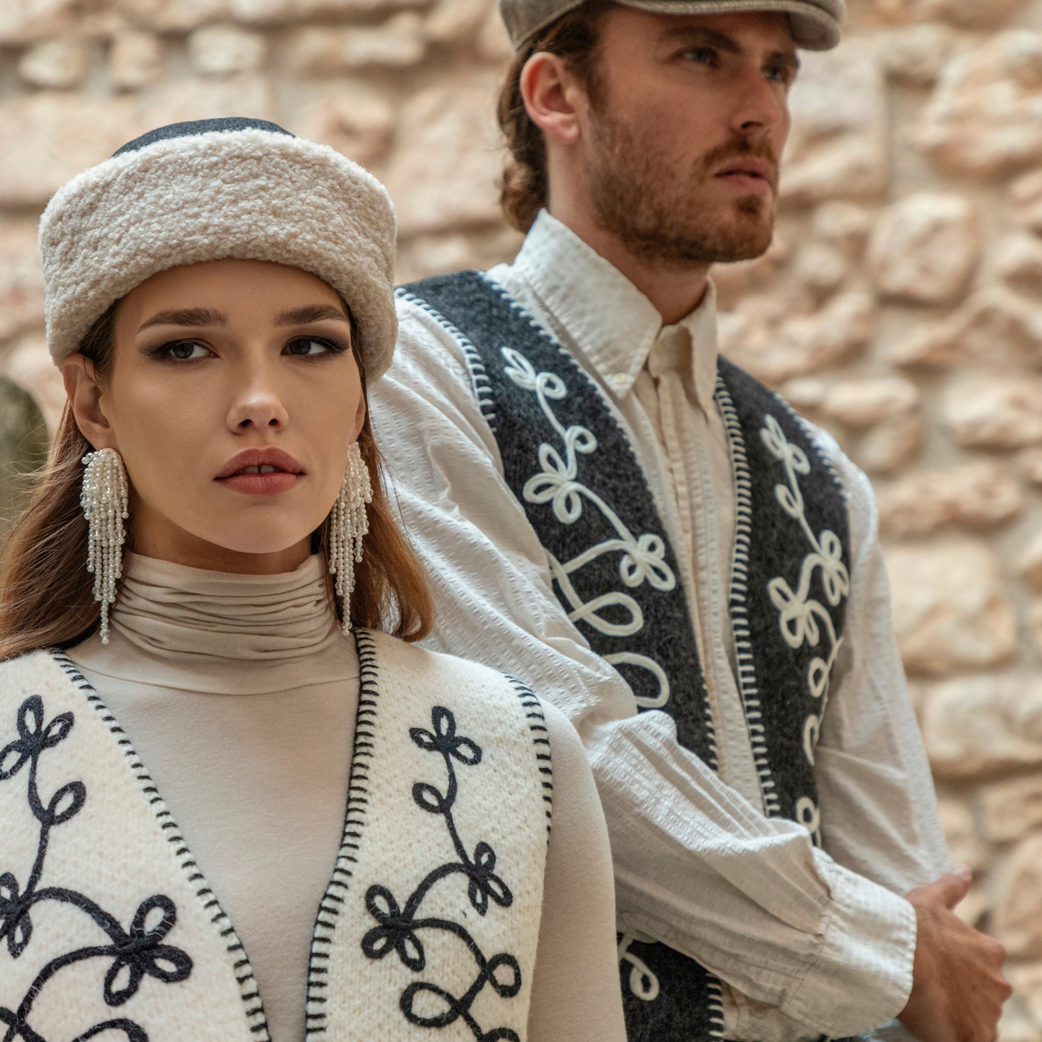 Denim Fabric Teddy Cap