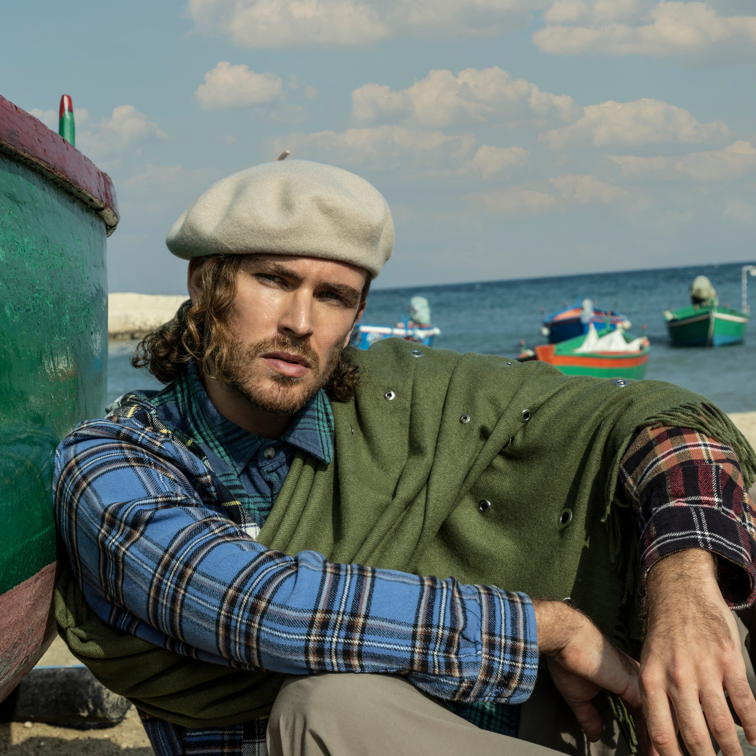 Wool Felt Basque Cap