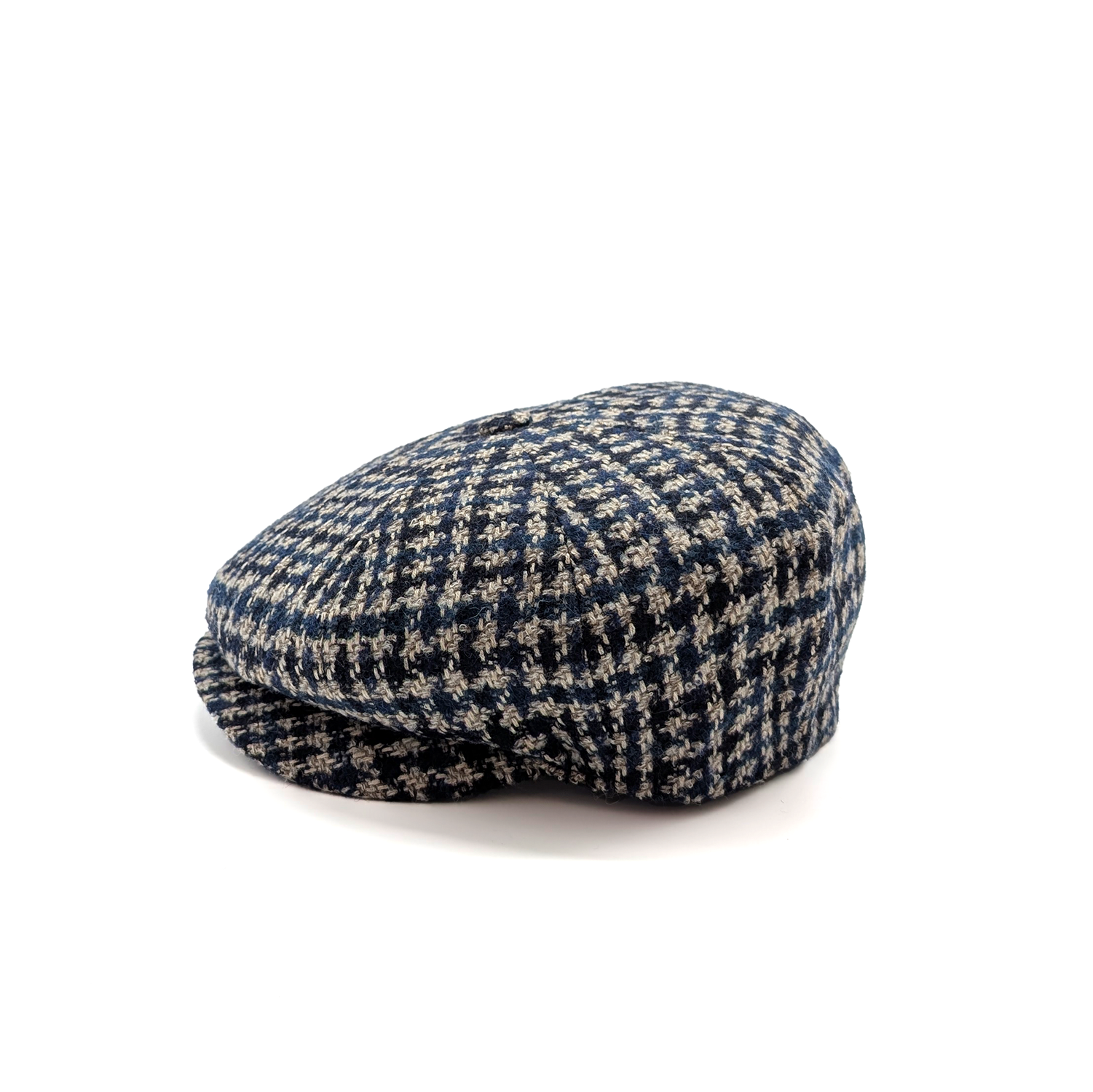 Irish Houndstooth Tweed Fabric Houndstooth Beret
