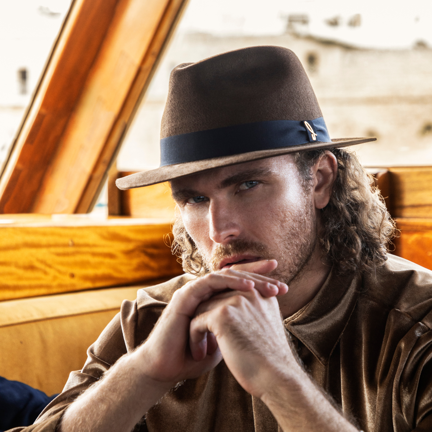 Cappello Drop in Feltro di Lapin Velour