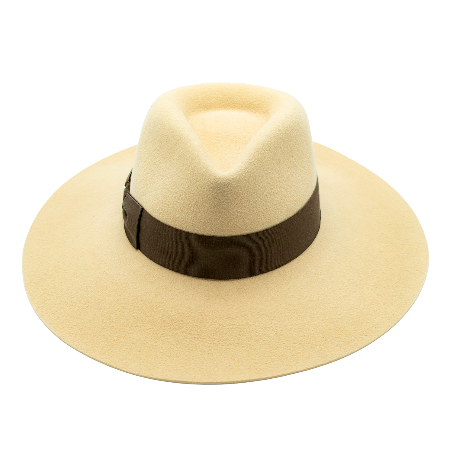 Cappello a Tesa Larga in Feltro di Lapin Velour