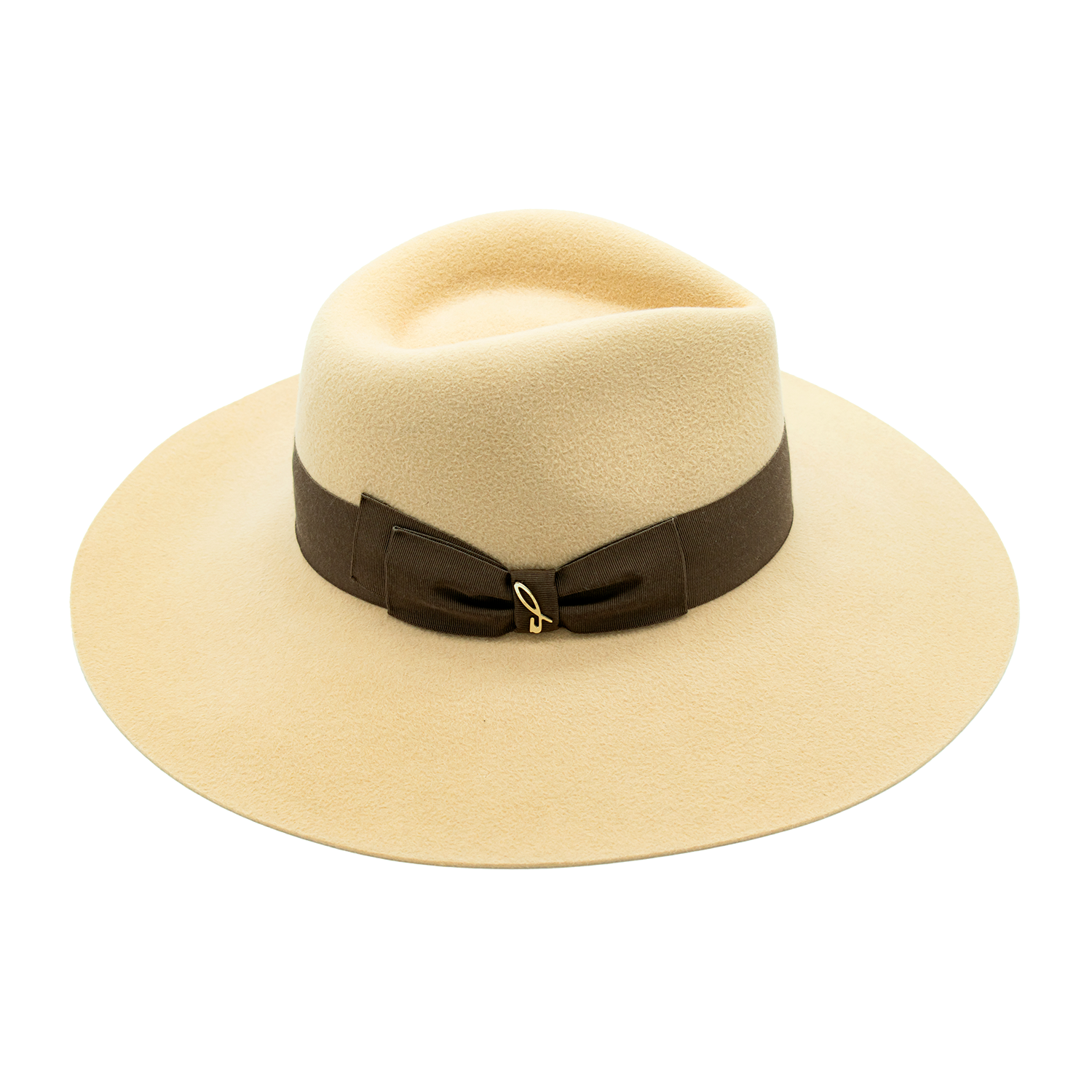 Cappello a Tesa Larga in Feltro di Lapin Velour