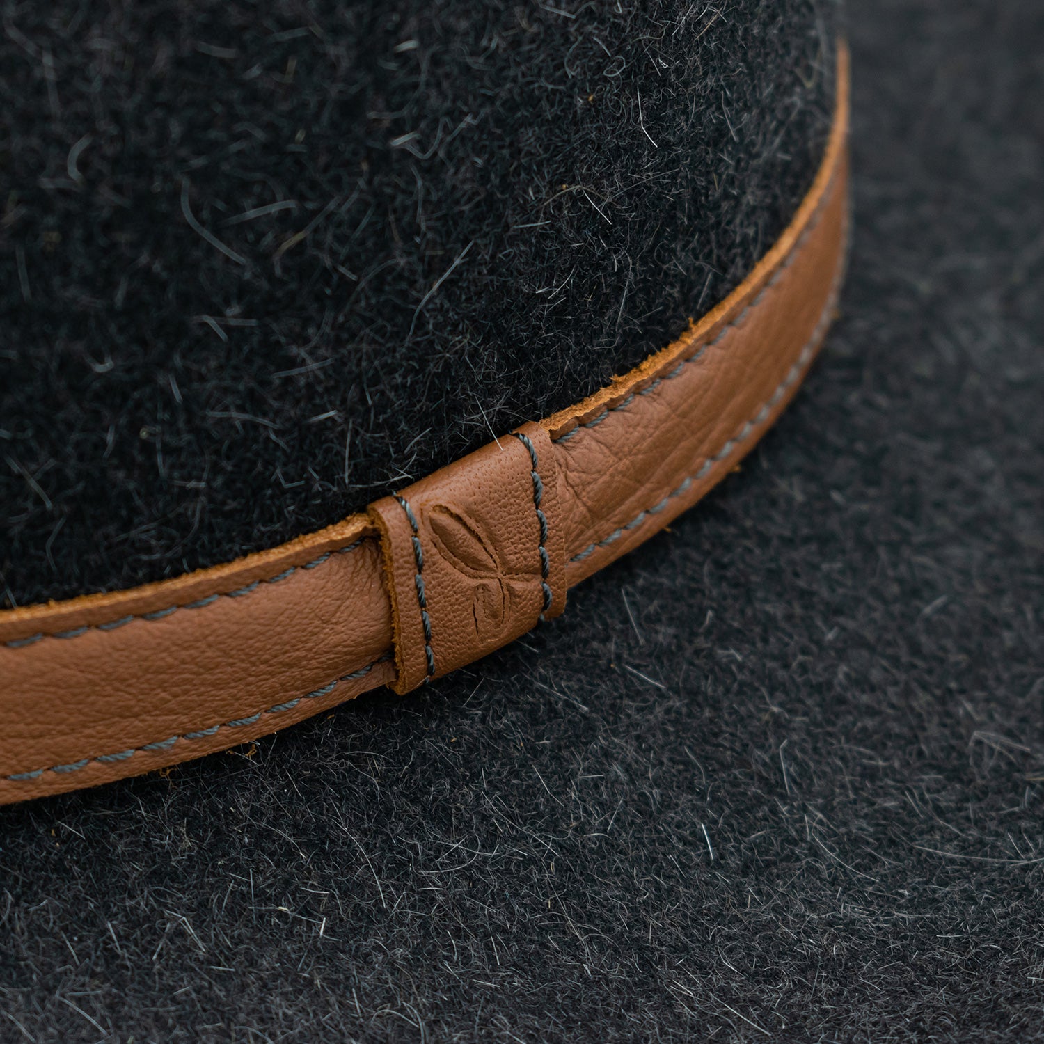 Cappello Drop in Feltro di Lapin Rasato Melange