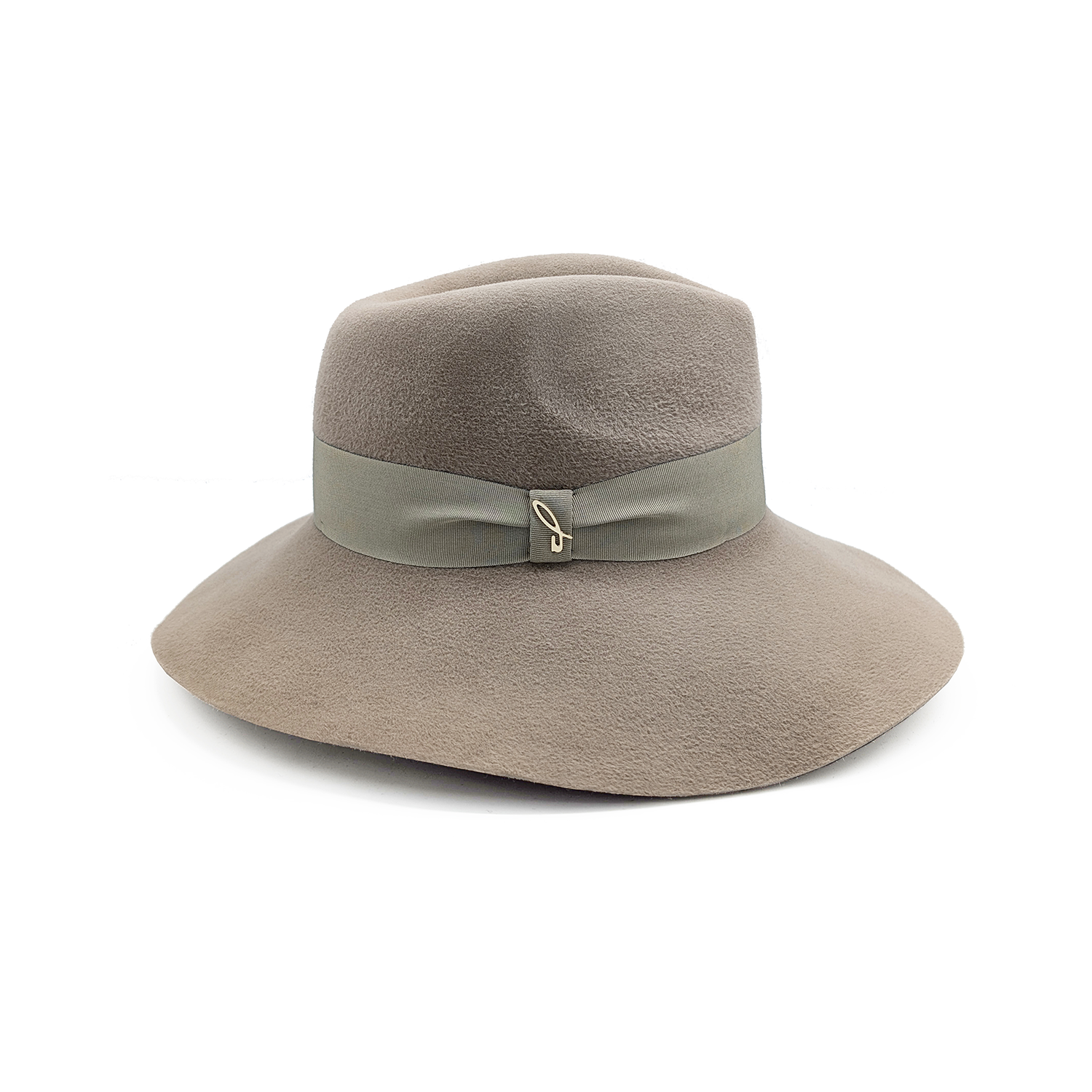 Velour Finish Lapin Felt Wide Brim Drop Hat