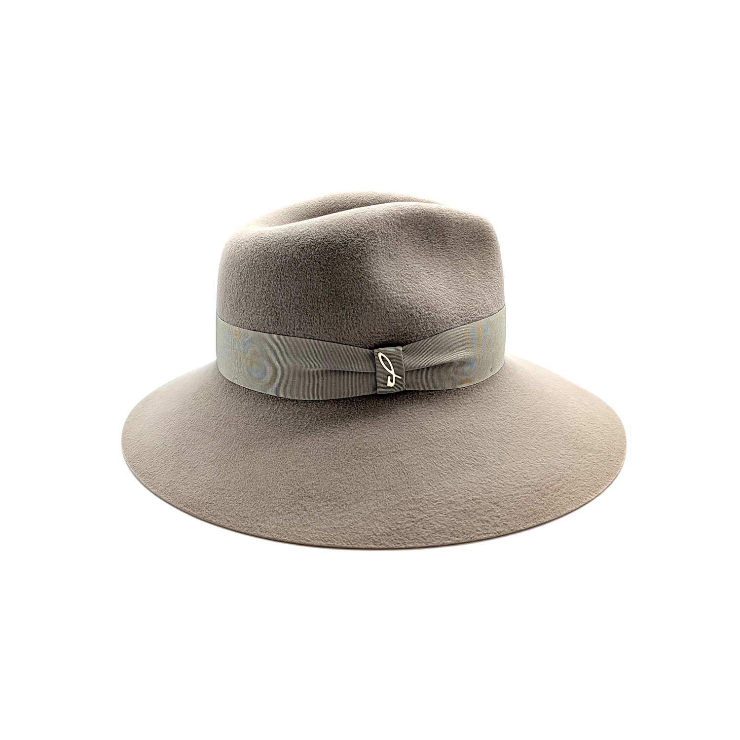 Velour Finish Lapin Felt Wide Brim Drop Hat