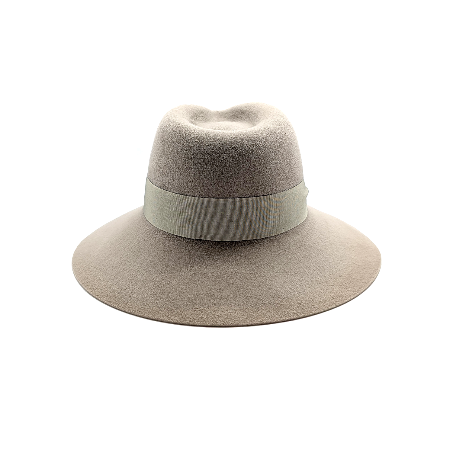 Velour Finish Lapin Felt Wide Brim Drop Hat
